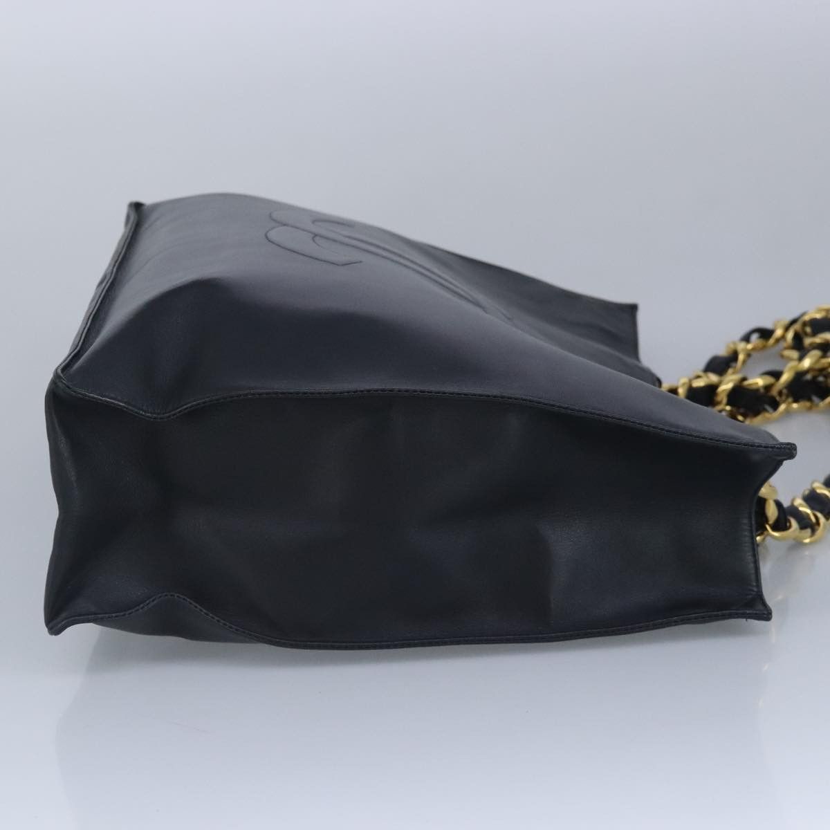 Chanel Coco Mark Black Leather Tote Bag (Pre-Owned) Size ONE SIZE - 5 Thumbnail