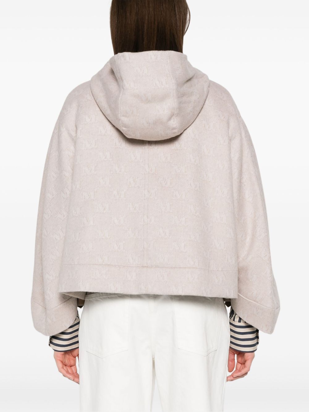Max Mara WOOL HOODED CAPE Size M / US 6-8 / IT 42-44 - 3 Thumbnail