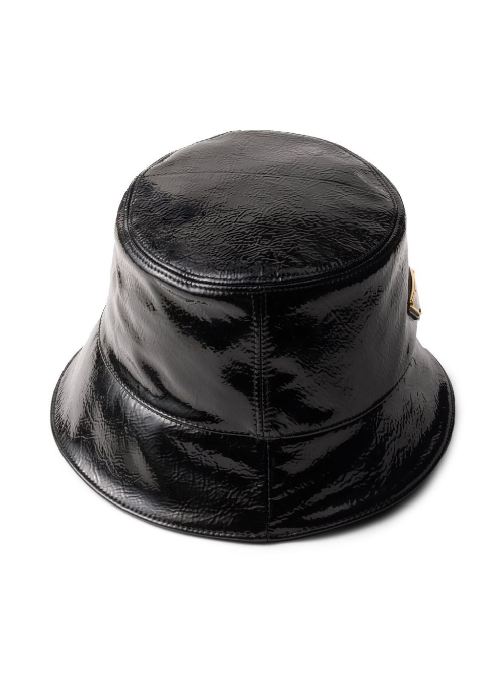 Prada PATENT LEATHER BUCKET HAT Size ONE SIZE - 3 Thumbnail
