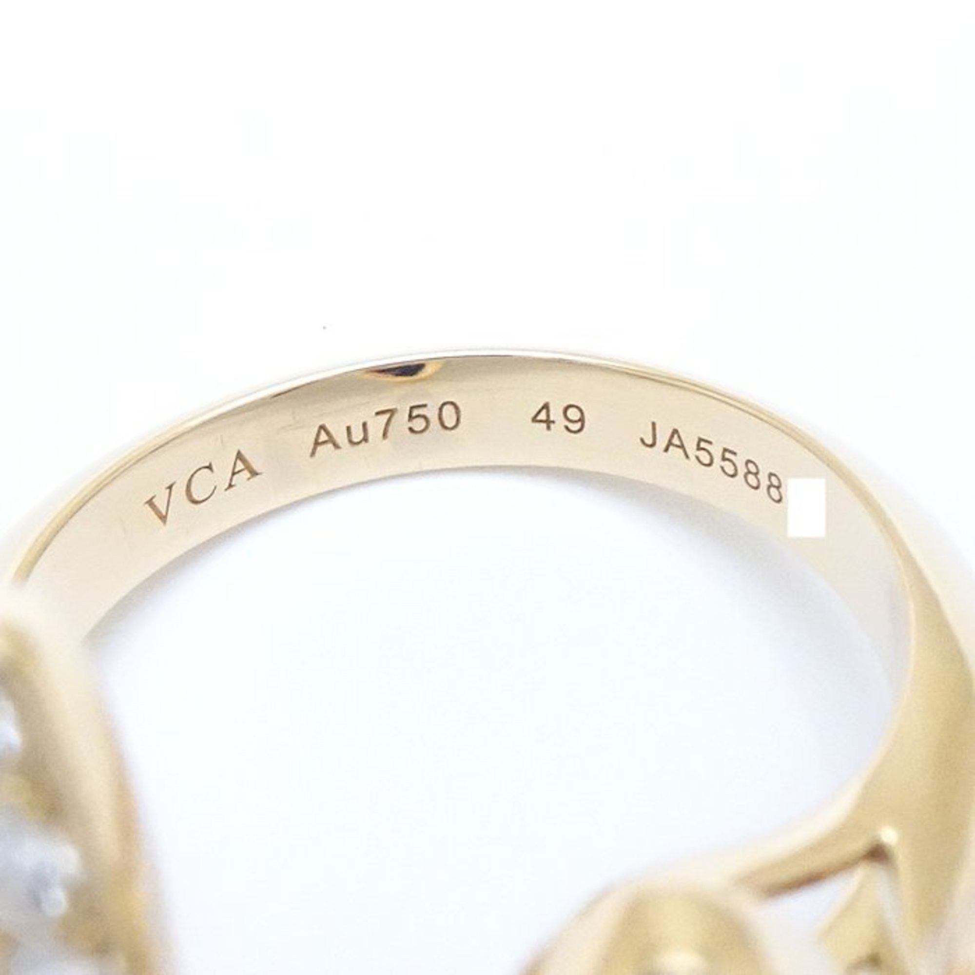 Van Cleef & Arpels Van Cleef & Arpels de Papillon Entre Les Doors Ring Diamond 0.99ct Lapis Lazuli #49 VCARP3DN00 K18YG Yellow Gold 292769 Size ONE SIZE - 7 Thumbnail