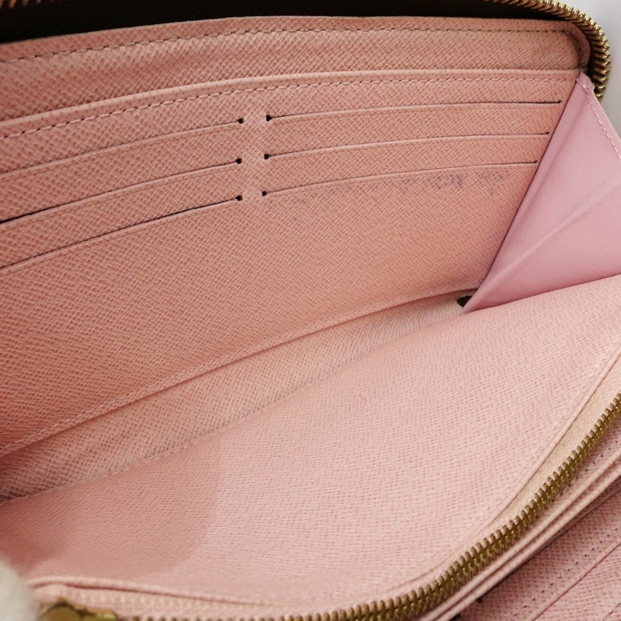 Louis Vuitton Louis Vuitton Damier Long Wallet N60046 Zippy Ebene Rose Ballerine 180832 Size ONE SIZE - 7 Thumbnail