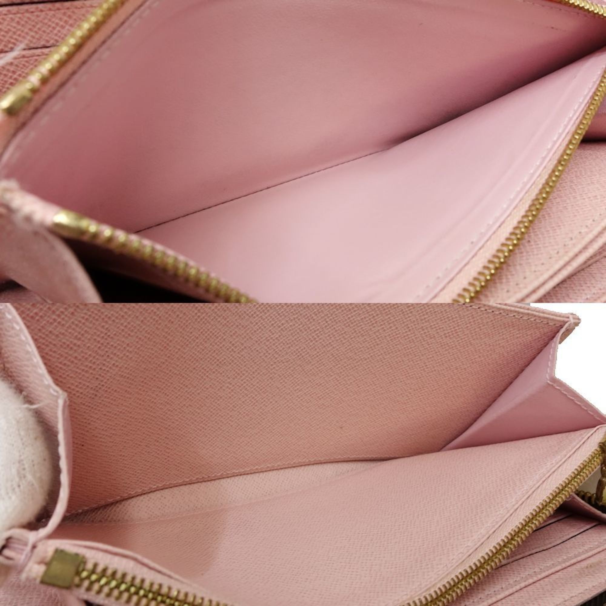 Louis Vuitton Louis Vuitton Damier Long Wallet N60046 Zippy Ebene Rose Ballerine 180832 Size ONE SIZE - 6 Thumbnail