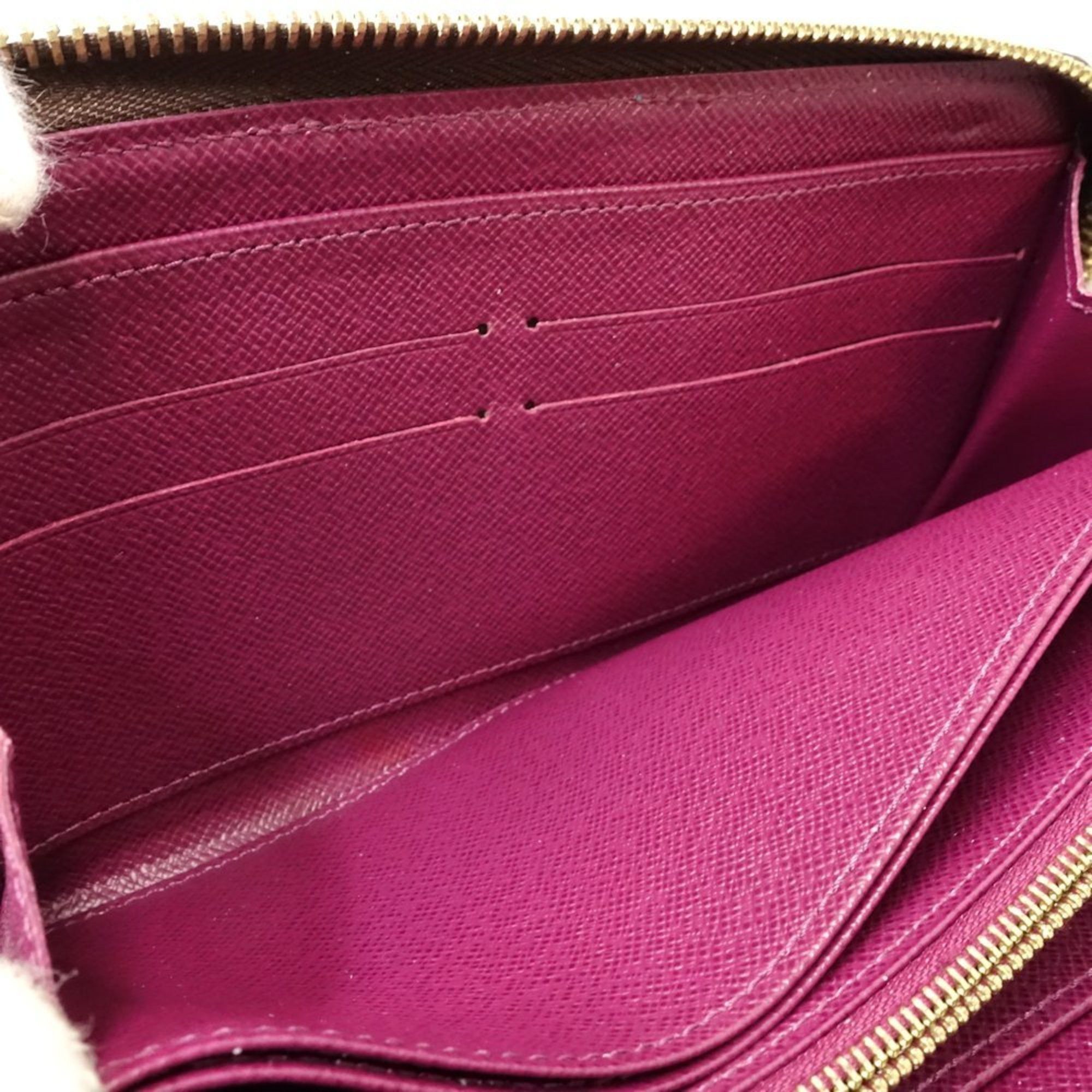 Louis Vuitton Louis Vuitton Long Wallet M61349 Zippy Monogram Totem Brown Magenta 180916 Size ONE SIZE - 8 Thumbnail