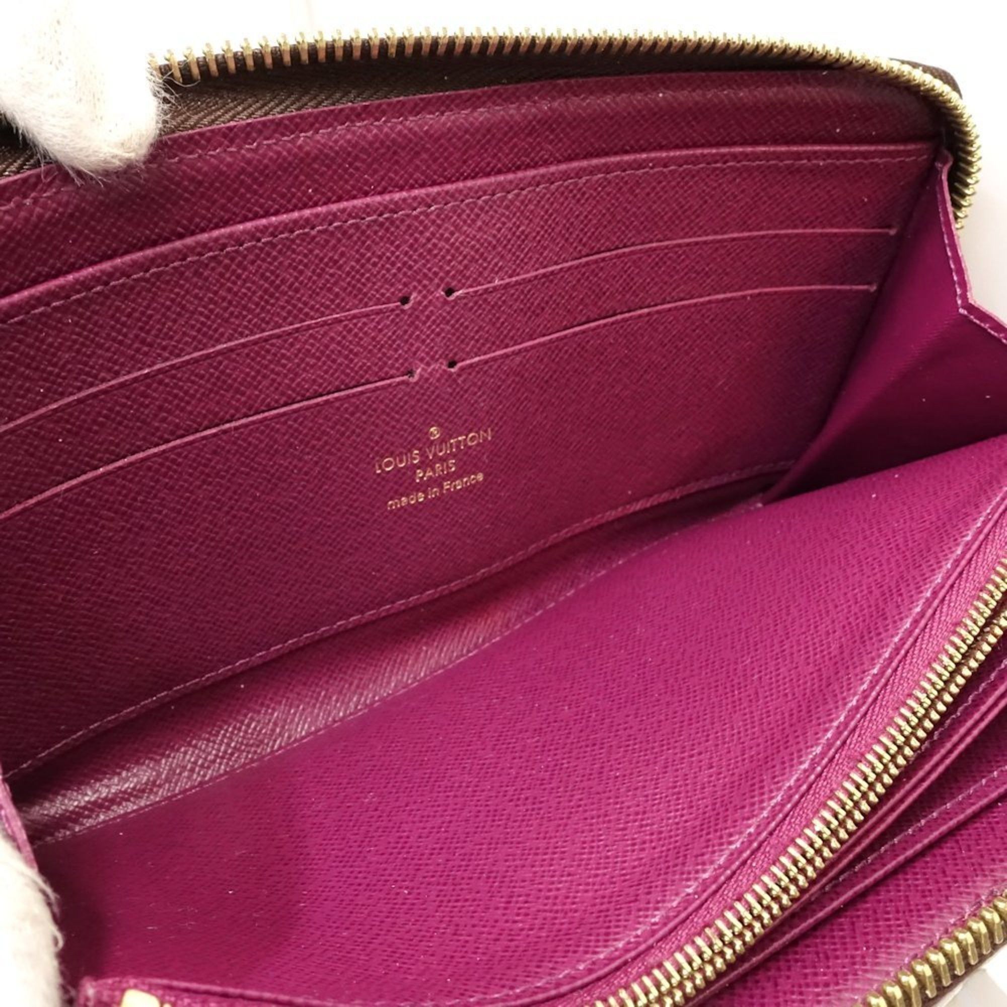 Louis Vuitton Louis Vuitton Long Wallet M61349 Zippy Monogram Totem Brown Magenta 180916 Size ONE SIZE - 7 Thumbnail