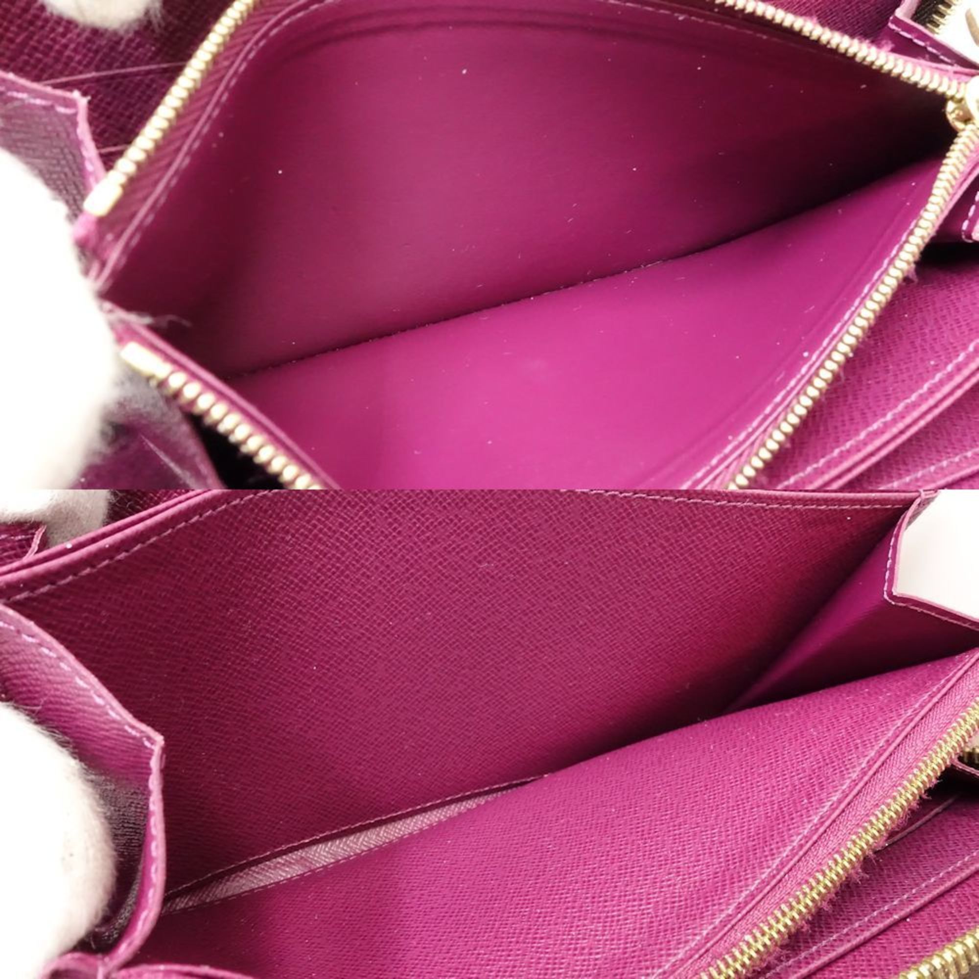 Louis Vuitton Louis Vuitton Long Wallet M61349 Zippy Monogram Totem Brown Magenta 180916 Size ONE SIZE - 6 Thumbnail