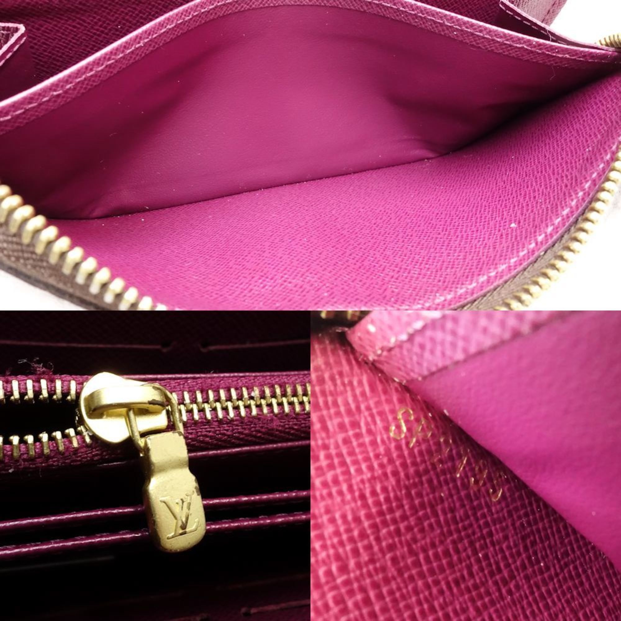 Louis Vuitton Louis Vuitton Long Wallet M61349 Zippy Monogram Totem Brown Magenta 180916 Size ONE SIZE - 9 Thumbnail