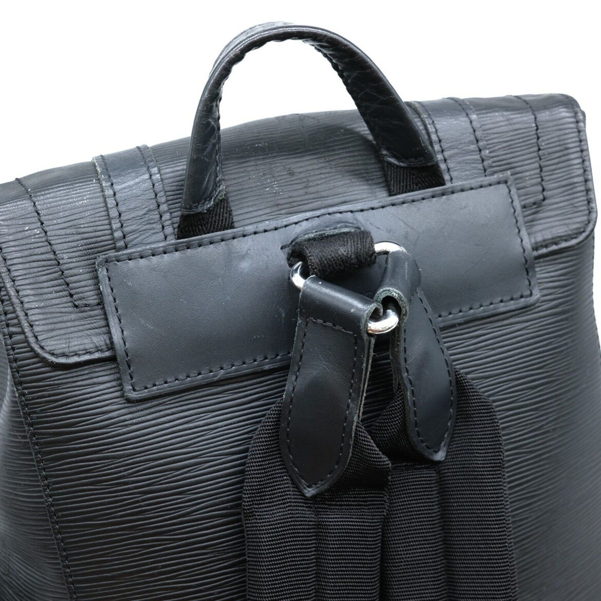 Louis Vuitton Louis Vuitton Christopher PM Epi LV Circle Leather Backpack Black M55138 Size ONE SIZE - 7 Thumbnail