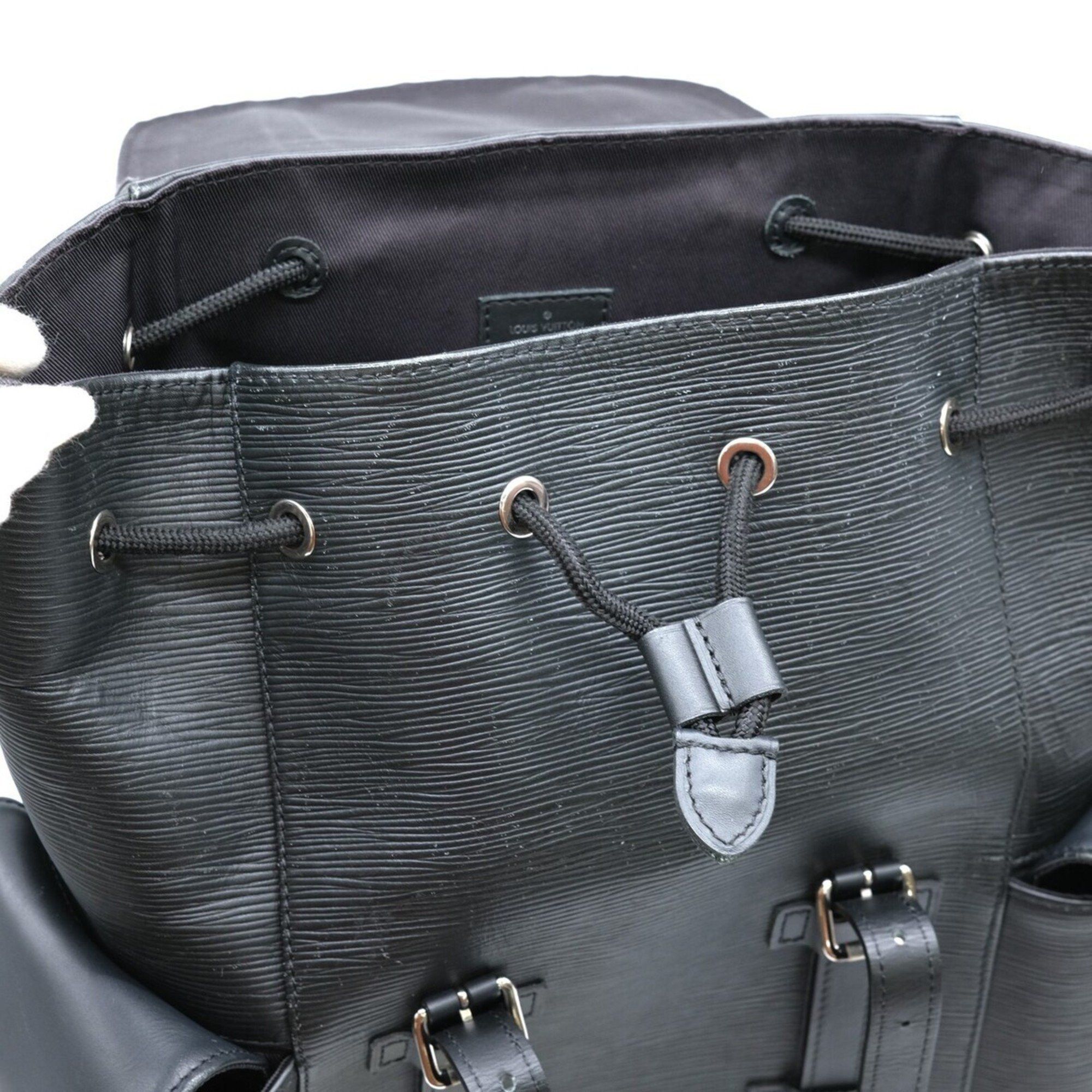 Louis Vuitton Louis Vuitton Christopher PM Epi LV Circle Leather Backpack Black M55138 Size ONE SIZE - 11 Thumbnail
