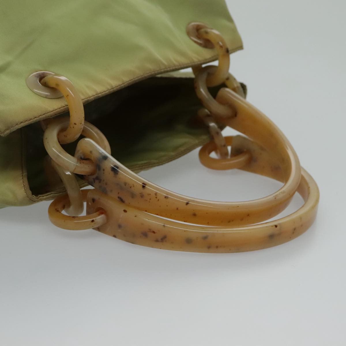 Prada Tessuto Green Synthetic Handbag (Pre-Owned) Size ONE SIZE - 12 Thumbnail