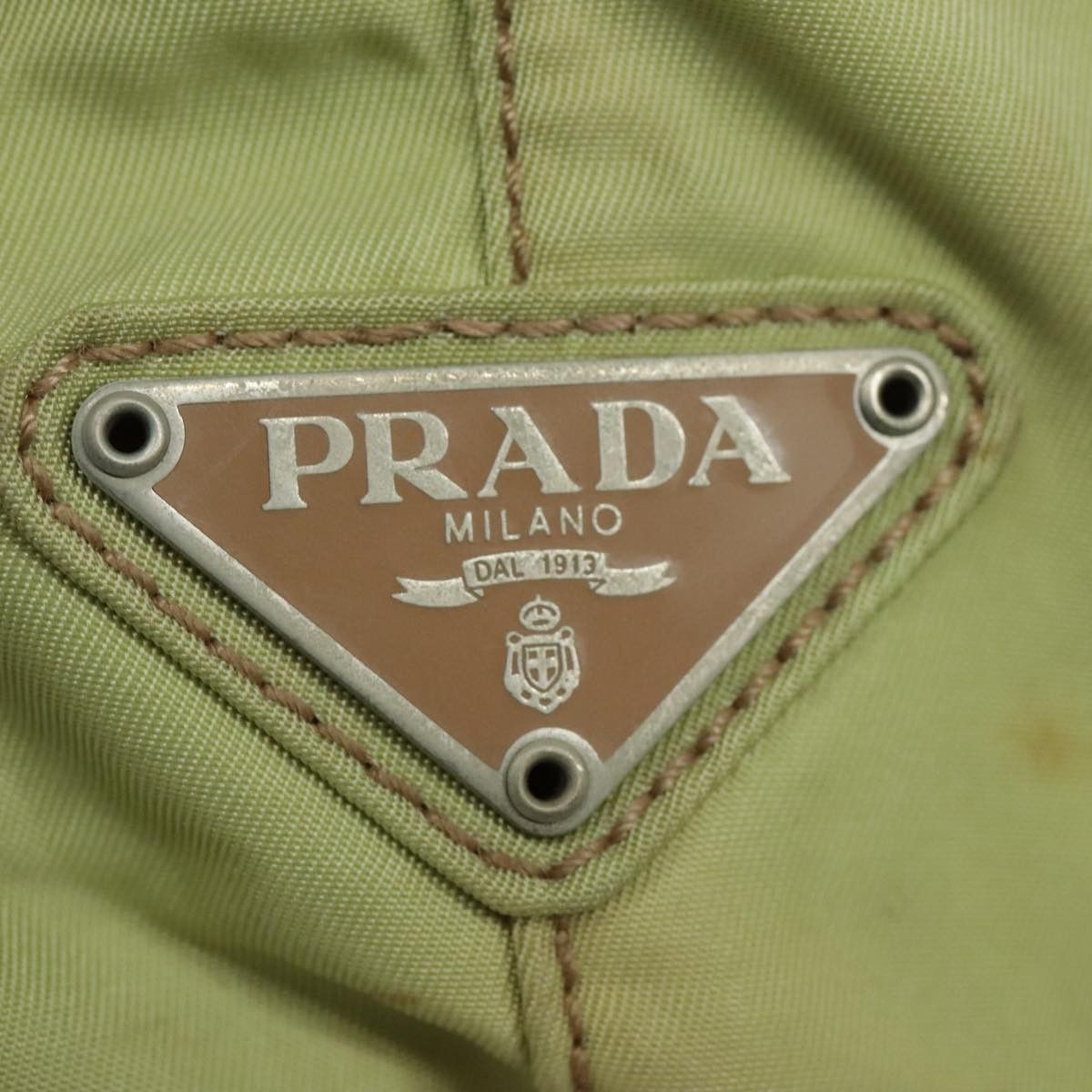 Prada Tessuto Green Synthetic Handbag (Pre-Owned) Size ONE SIZE - 16 Thumbnail