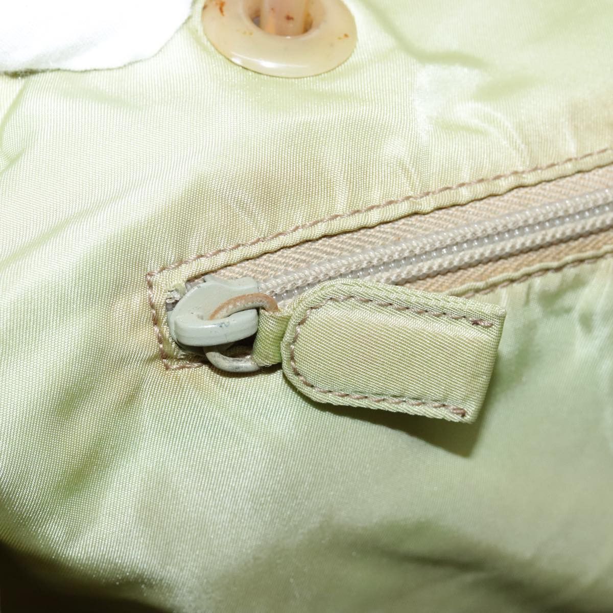 Prada Tessuto Green Synthetic Handbag (Pre-Owned) Size ONE SIZE - 18 Thumbnail
