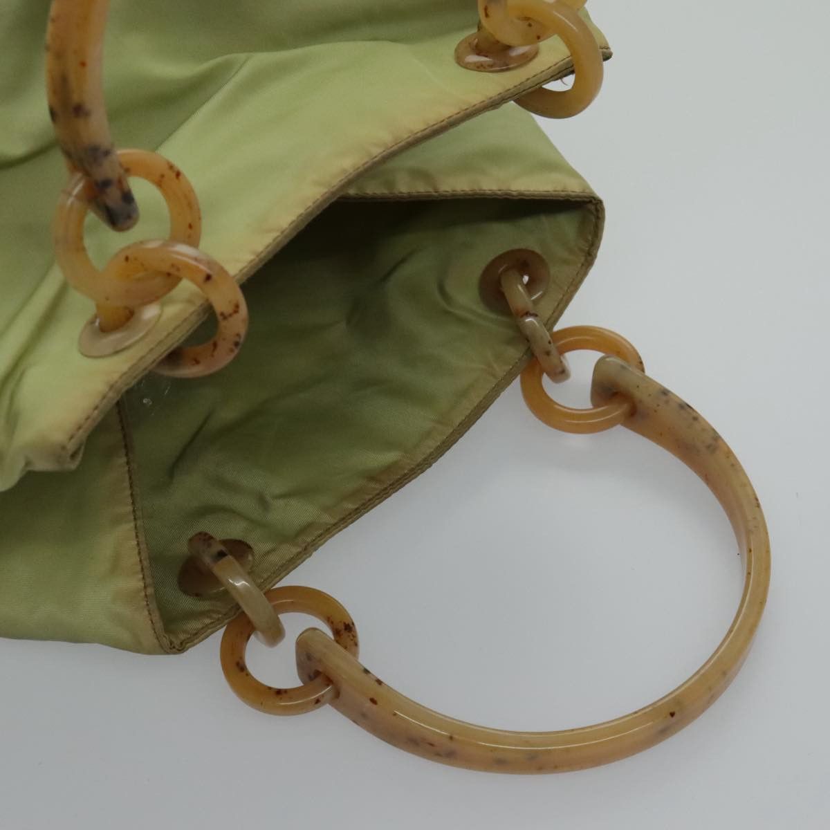 Prada Tessuto Green Synthetic Handbag (Pre-Owned) Size ONE SIZE - 5 Thumbnail