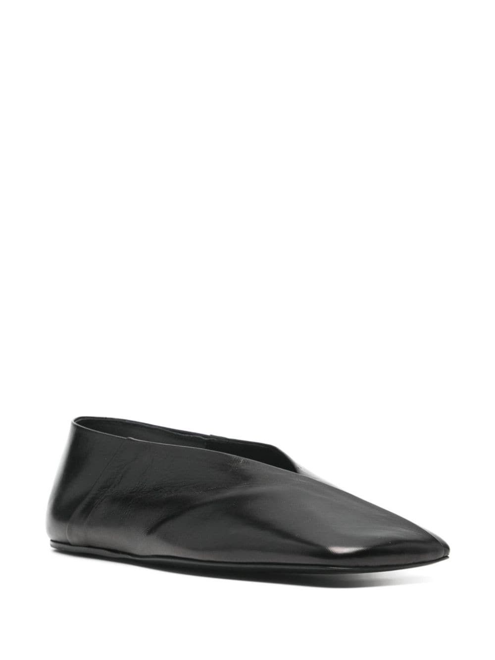 Jil Sander LEATHER BALLET FLATS Size US 11 / IT 41 - 4 Thumbnail