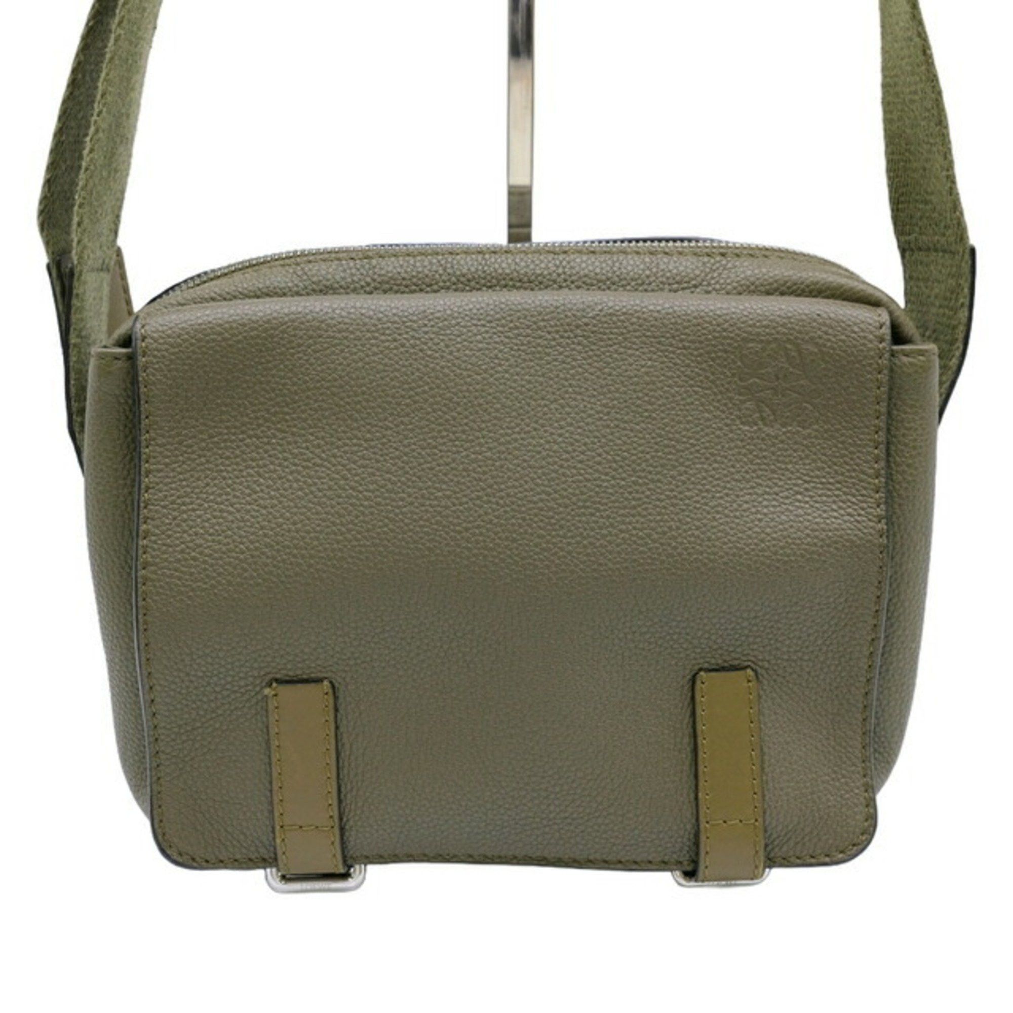 Loewe LOEWE Military Bag XS Crossbody Soft Grain Calf Khaki Green Anagram 317.12AA72 Grailed