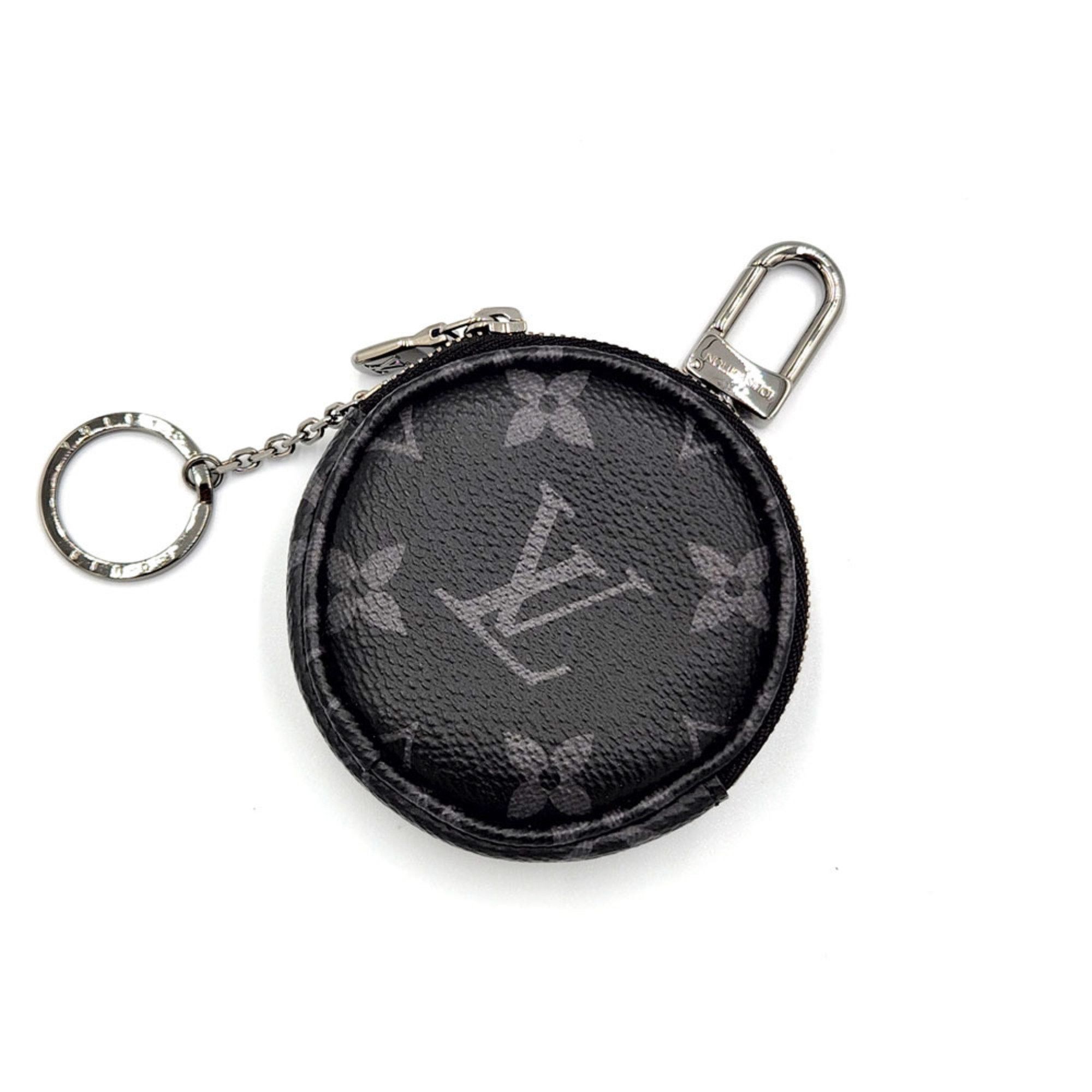 Louis Vuitton Louis Vuitton LOUISVUITTON Monogram Eclipse Porte Monnaie Cle M62796 Canvas Metal Men's Pouch Wallet/Coin Case Coin Purse Key Holder Ring Size ONE SIZE - 2 Thumbnail