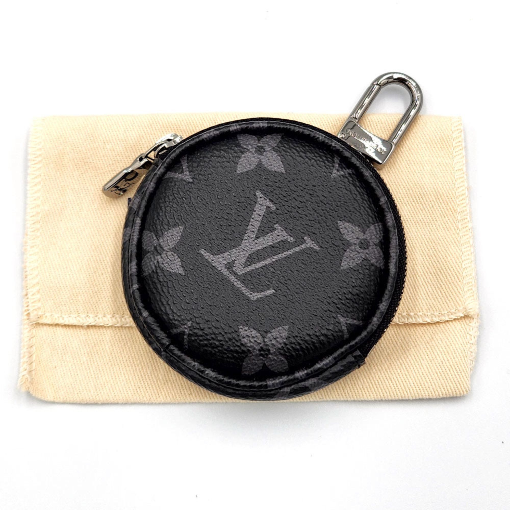 Louis Vuitton Louis Vuitton LOUISVUITTON Monogram Eclipse Porte Monnaie Cle M62796 Canvas Metal Men's Pouch Wallet/Coin Case Coin Purse Key Holder Ring Size ONE SIZE - 10 Thumbnail