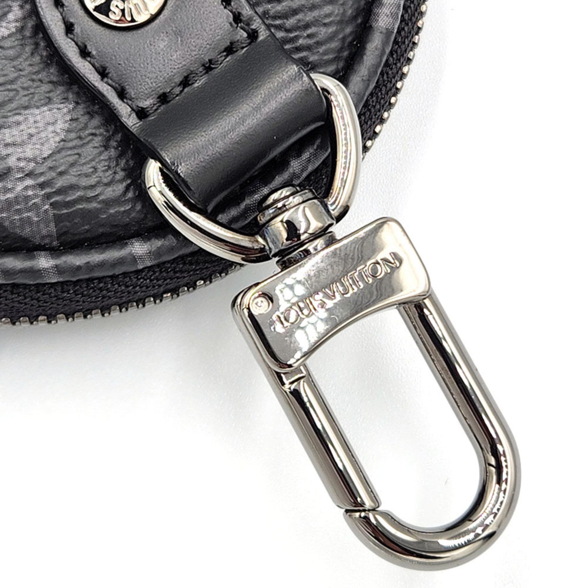 Louis Vuitton Louis Vuitton LOUISVUITTON Monogram Eclipse Porte Monnaie Cle M62796 Canvas Metal Men's Pouch Wallet/Coin Case Coin Purse Key Holder Ring Size ONE SIZE - 5 Thumbnail