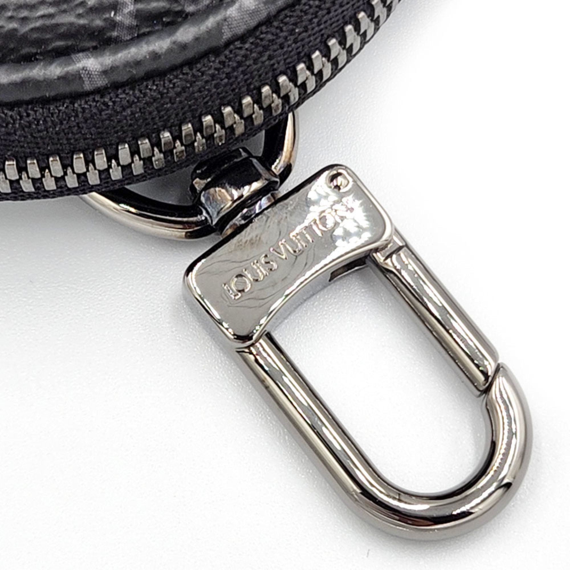 Louis Vuitton Louis Vuitton LOUISVUITTON Monogram Eclipse Porte Monnaie Cle M62796 Canvas Metal Men's Pouch Wallet/Coin Case Coin Purse Key Holder Ring Size ONE SIZE - 4 Thumbnail