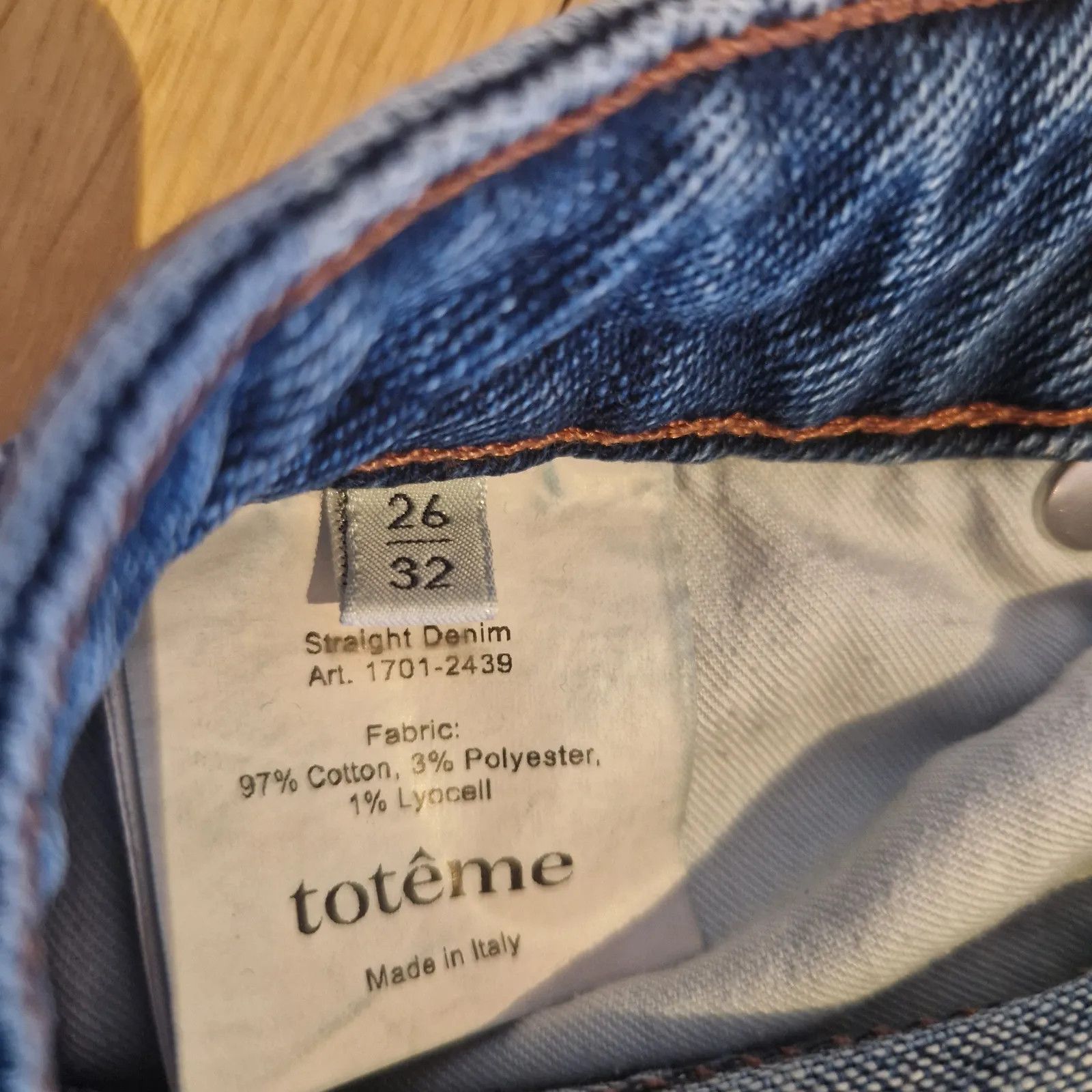 Toteme Toteme Straight Denim Jeans Size 26" / US 2 / IT 38 - 3 Thumbnail