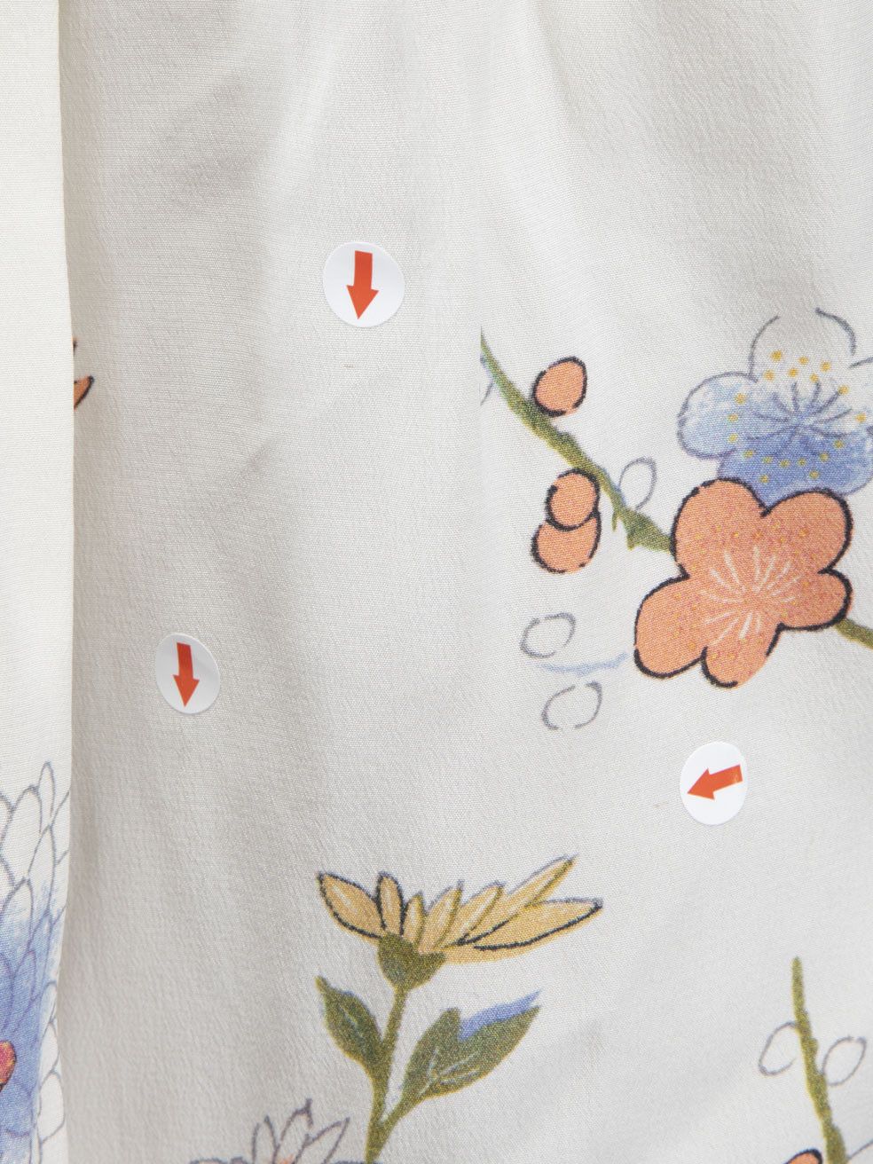 Isabel Marant Silk Floral Print Pleated Blouse Size XS / US 0-2 / IT 36-38 - 7 Thumbnail