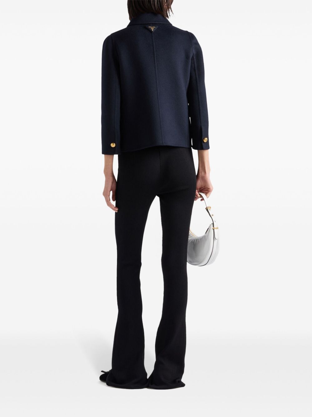 Prada CASHGORA DOUBLE-BREASTED JACKET Size M / US 6-8 / IT 42-44 - 5 Thumbnail