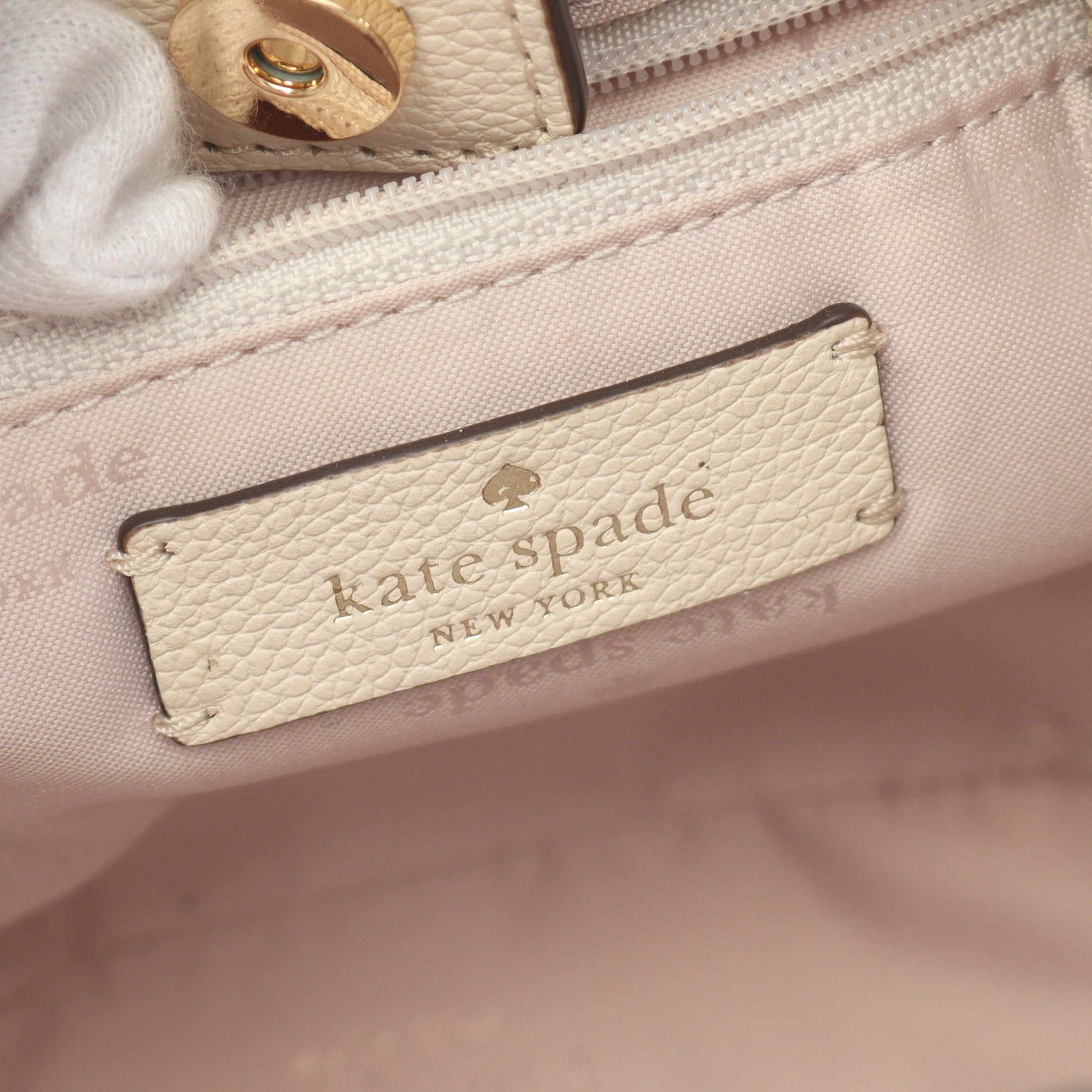 Kate Spade Kate Spade Rosie Mini Bucket Shoulder Bag Fabric Leather Beige Off White Size ONE SIZE - 4 Thumbnail