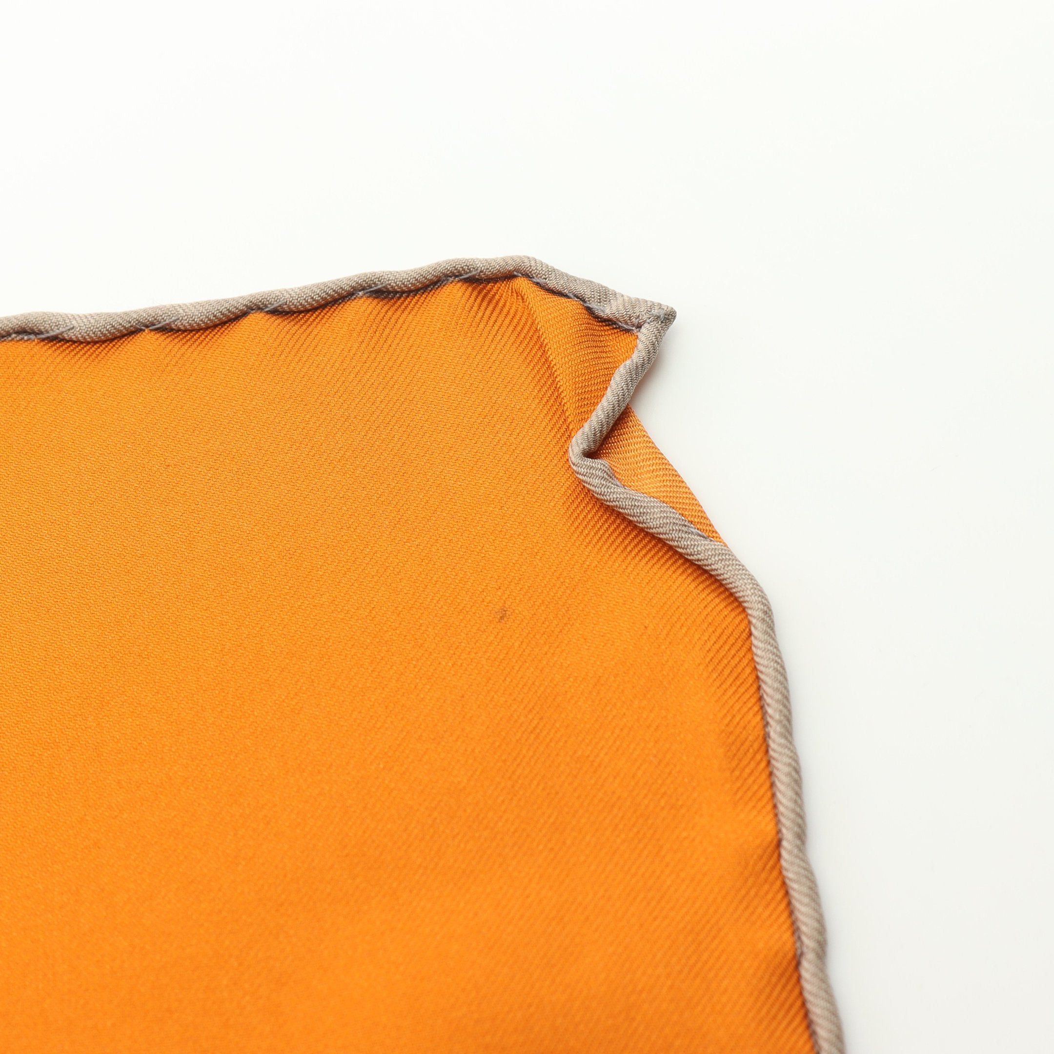 Louis Vuitton Louis Vuitton Carre Au Fil Du Temps Monogram Scarf Silk Orange Multicolor Size ONE SIZE - 5 Thumbnail