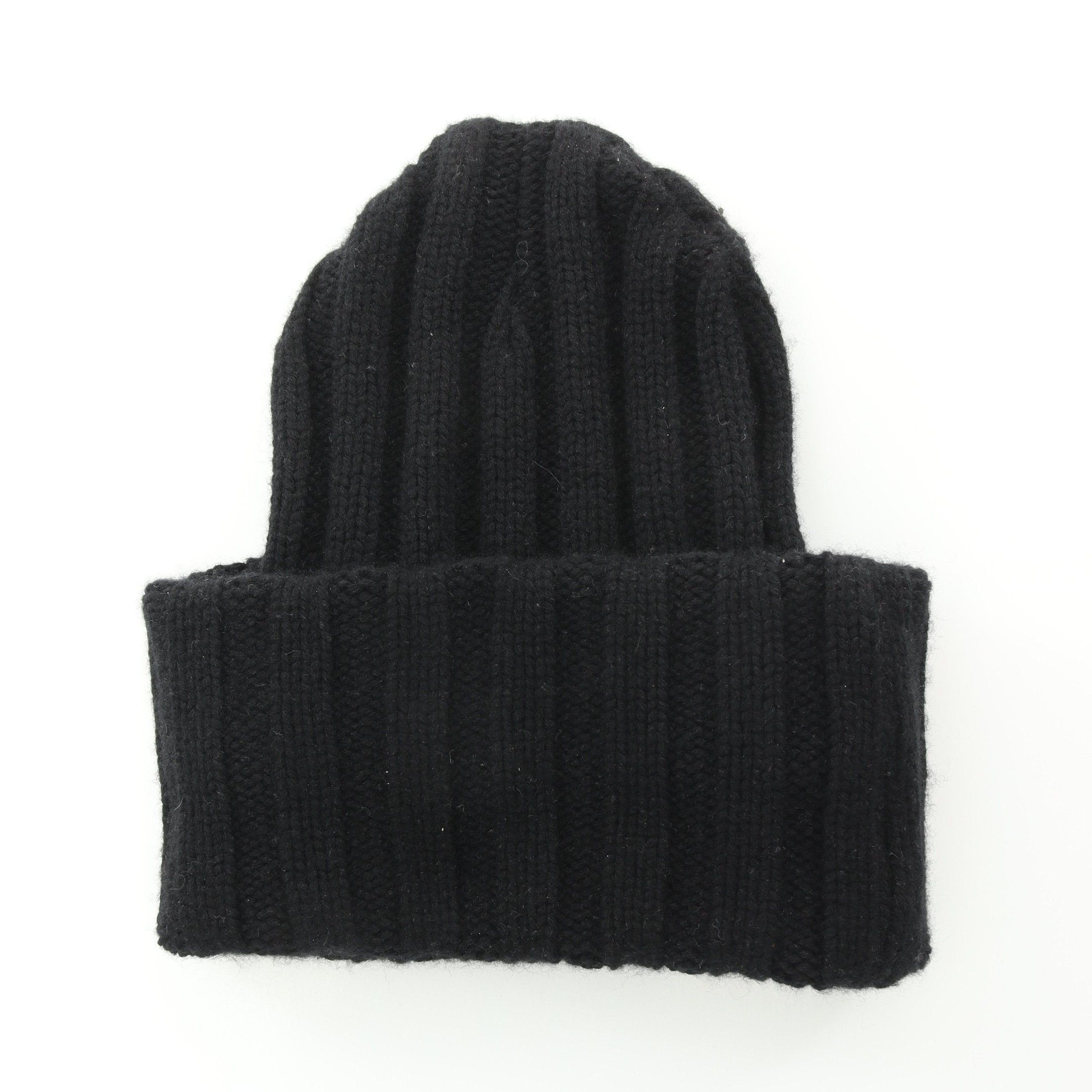 Chanel Chanel Coco Mark Knit Hat Beanie Cashmere Black Size ONE SIZE - 2 Thumbnail