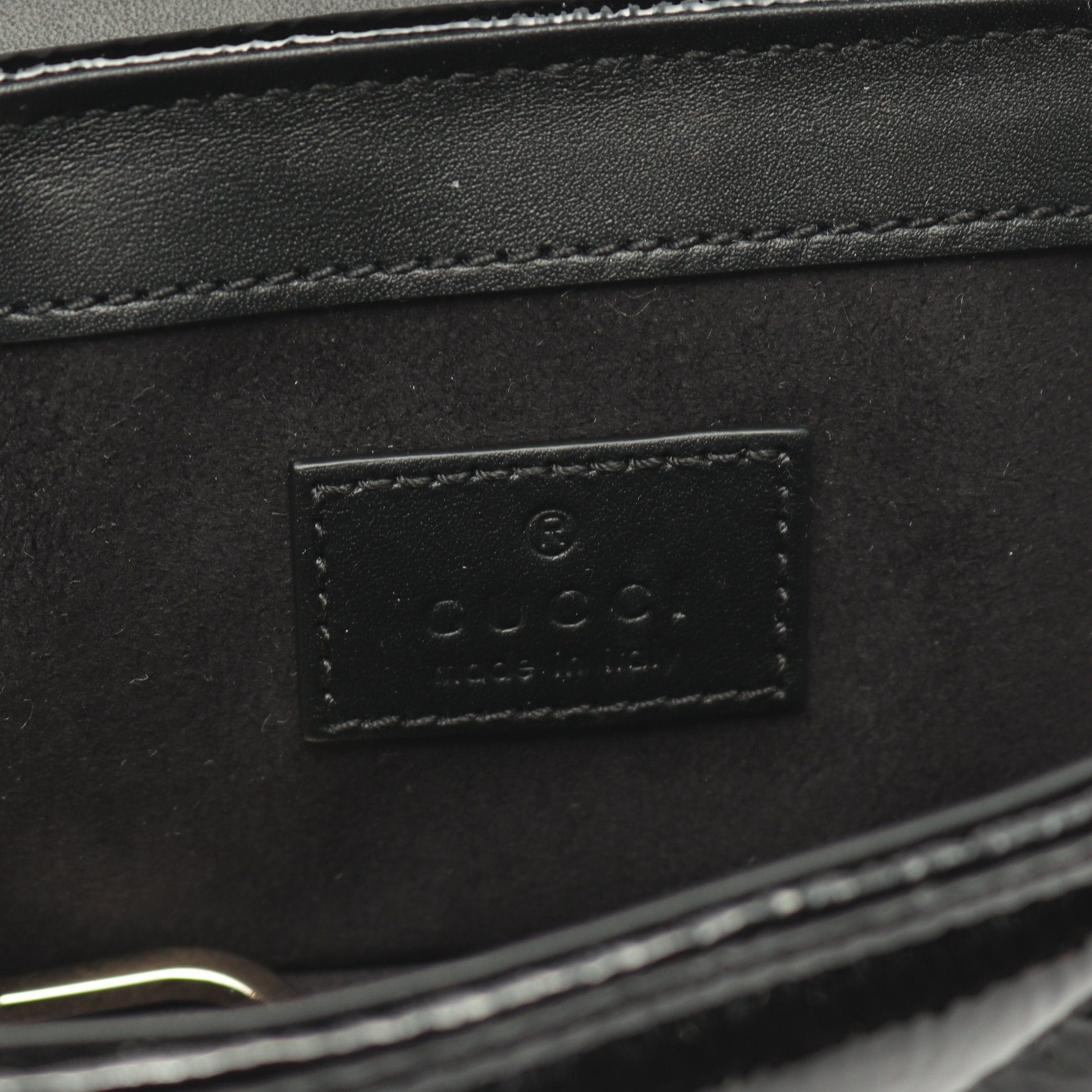 Gucci Gucci Gg Marmont Super Mini Bag Chain Shoulder Leather Black Size ONE SIZE - 4 Thumbnail