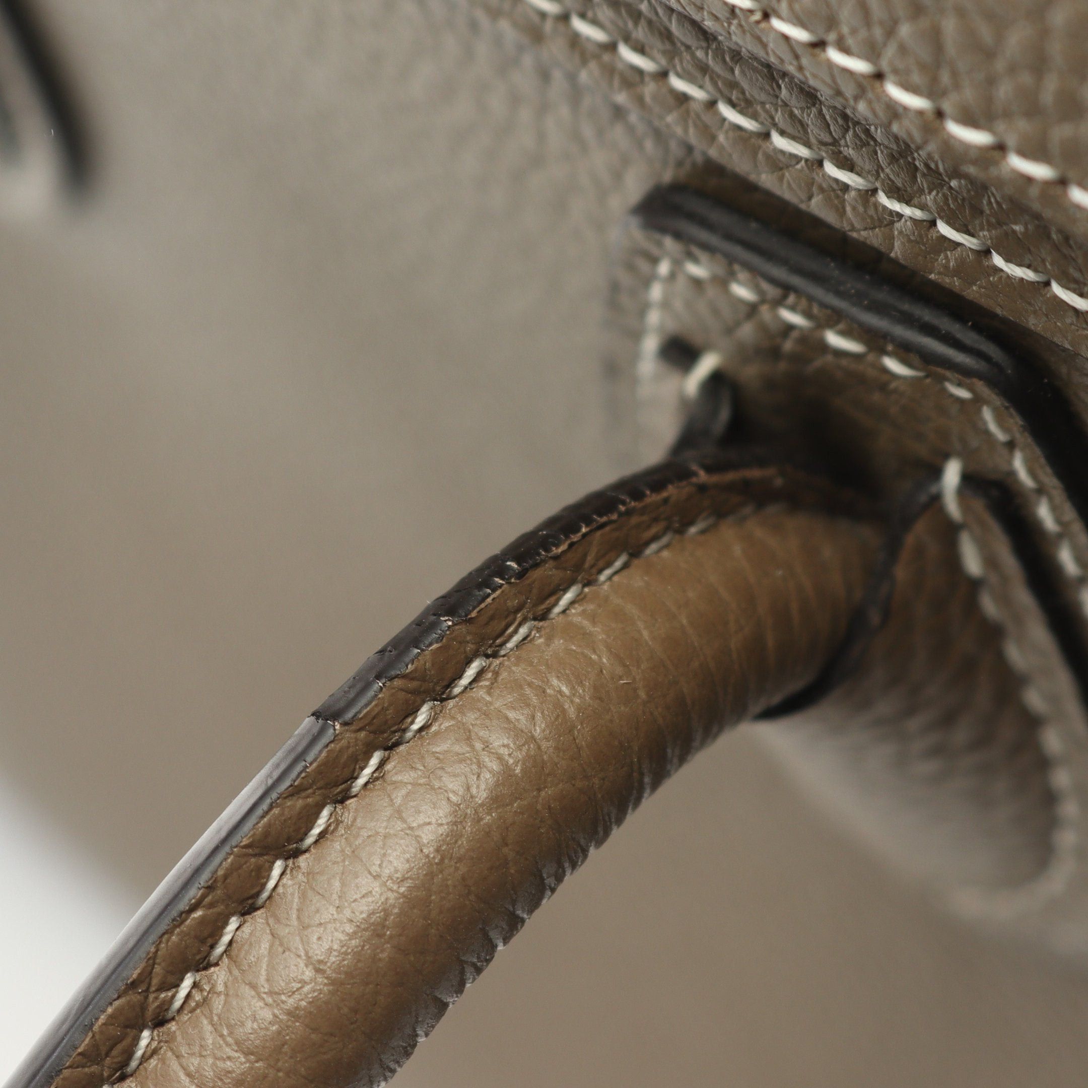 Celine Celine Luggage Nano Shopper Handbag Leather Gray Brown Size ONE SIZE - 6 Thumbnail