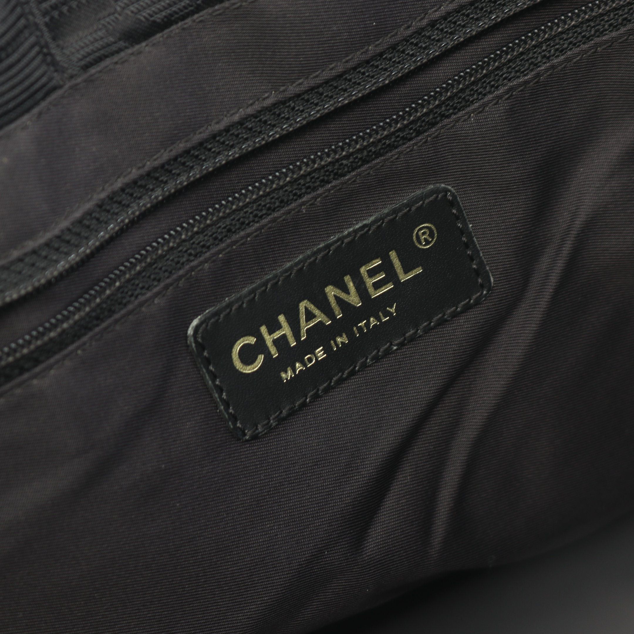 Chanel Chanel New Travel Line Mm Handbag Tote Bag Nylon Leather Black Gold Hardware Size ONE SIZE - 4 Thumbnail