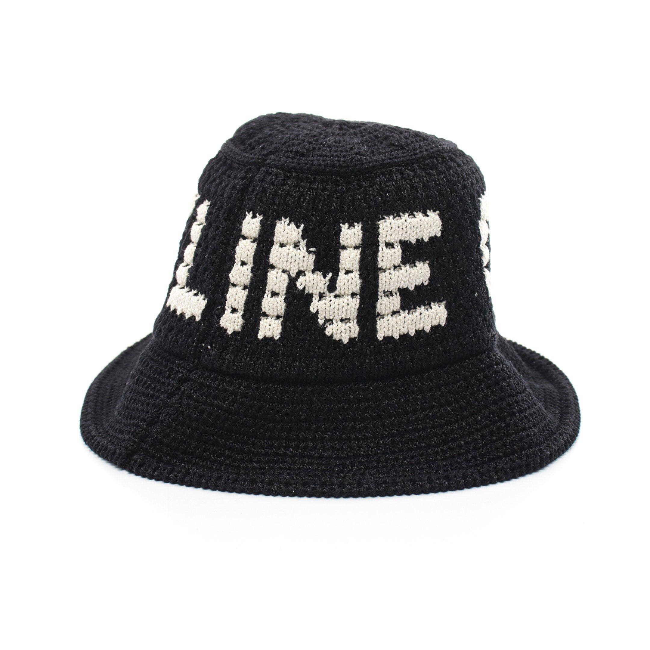 Celine Celine Crochet Knit Hat Beanie Logo Cotton Black Size ONE SIZE - 2 Thumbnail