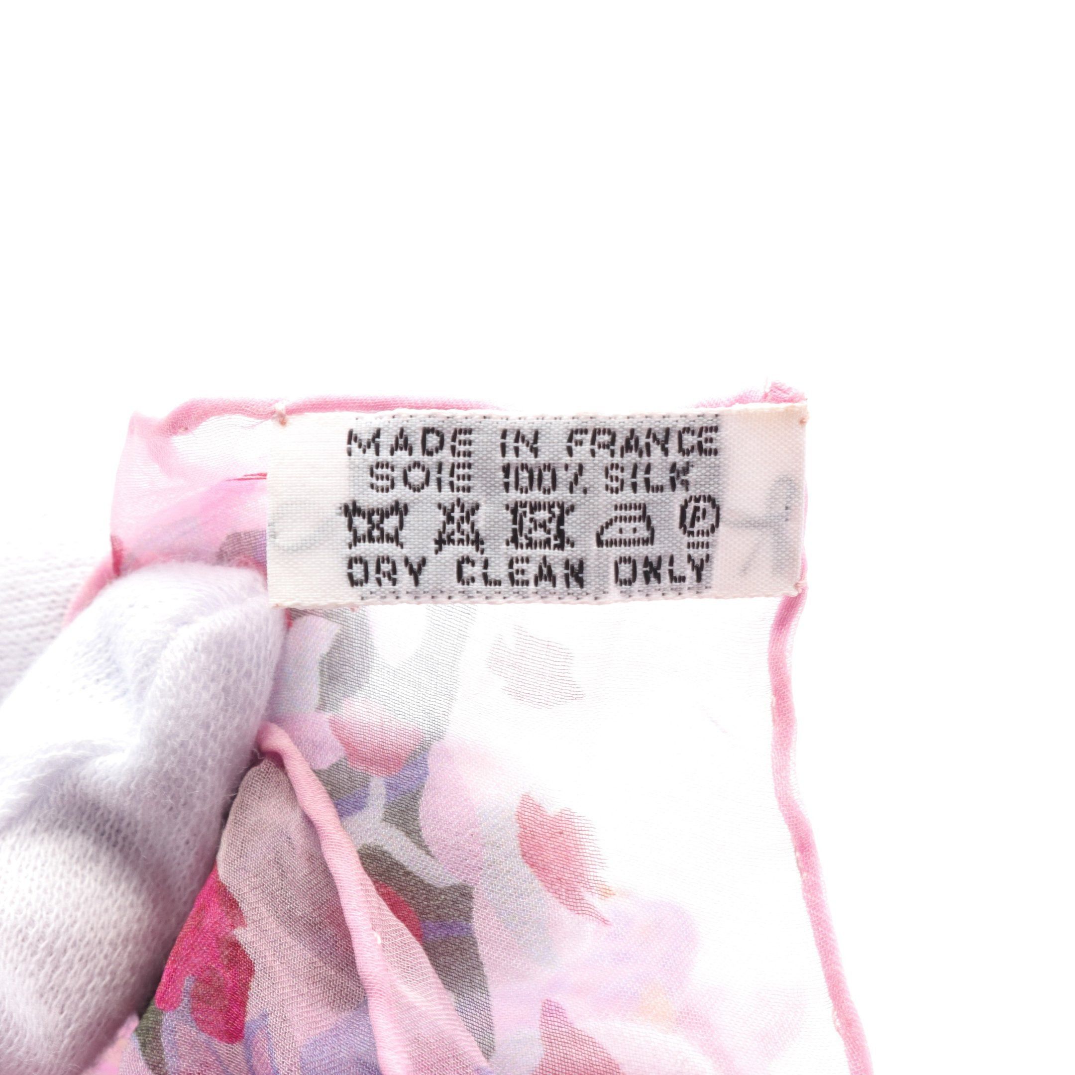 Hermes Hermes Shawl Carré 140 Muslin Dans Un Jardin Anglais Large Size Stall Silk Pink Multicolor Size ONE SIZE - 3 Thumbnail