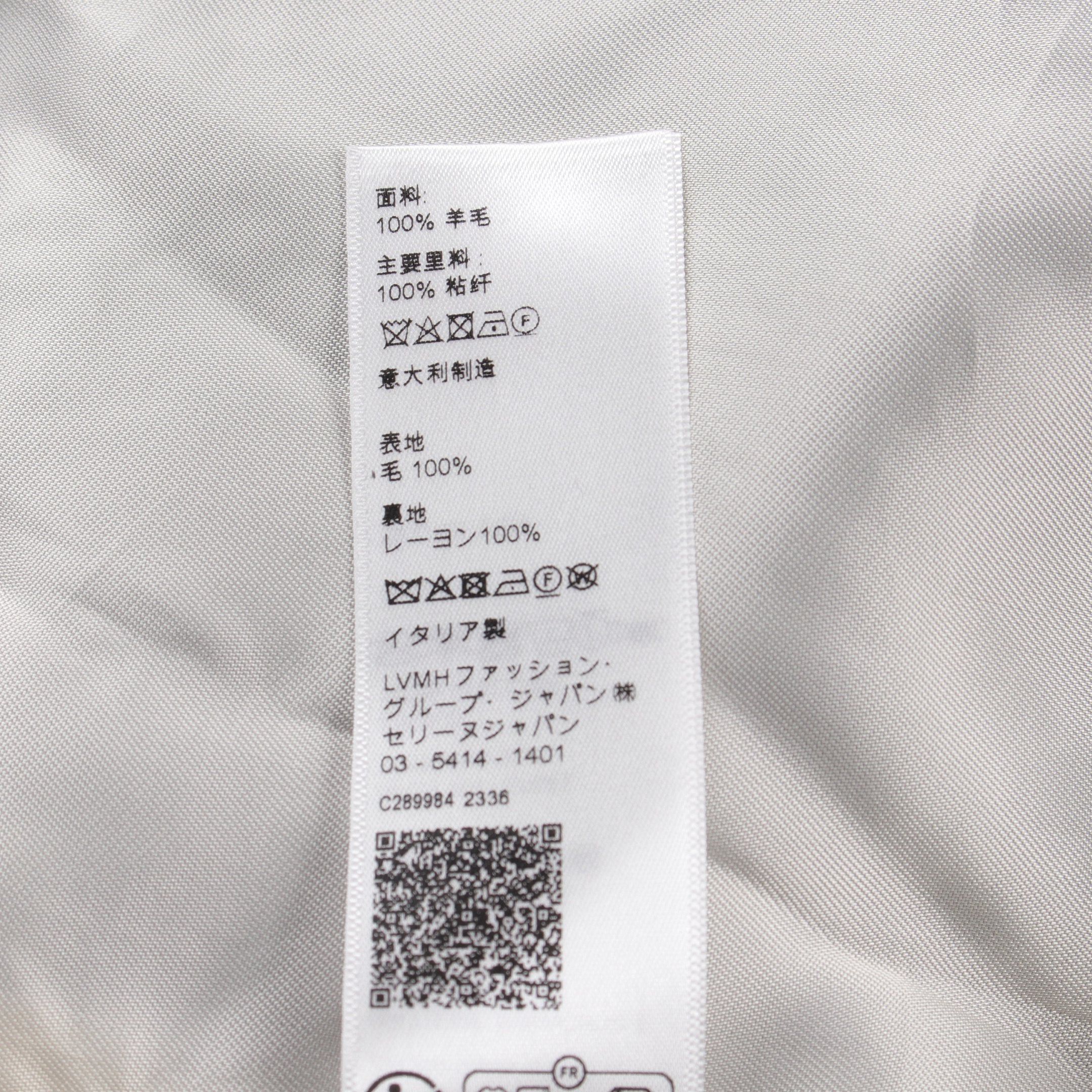 Celine Celine Triomphe Teddy Jacket Blouson Wool Navy White Size ONE SIZE - 4 Thumbnail
