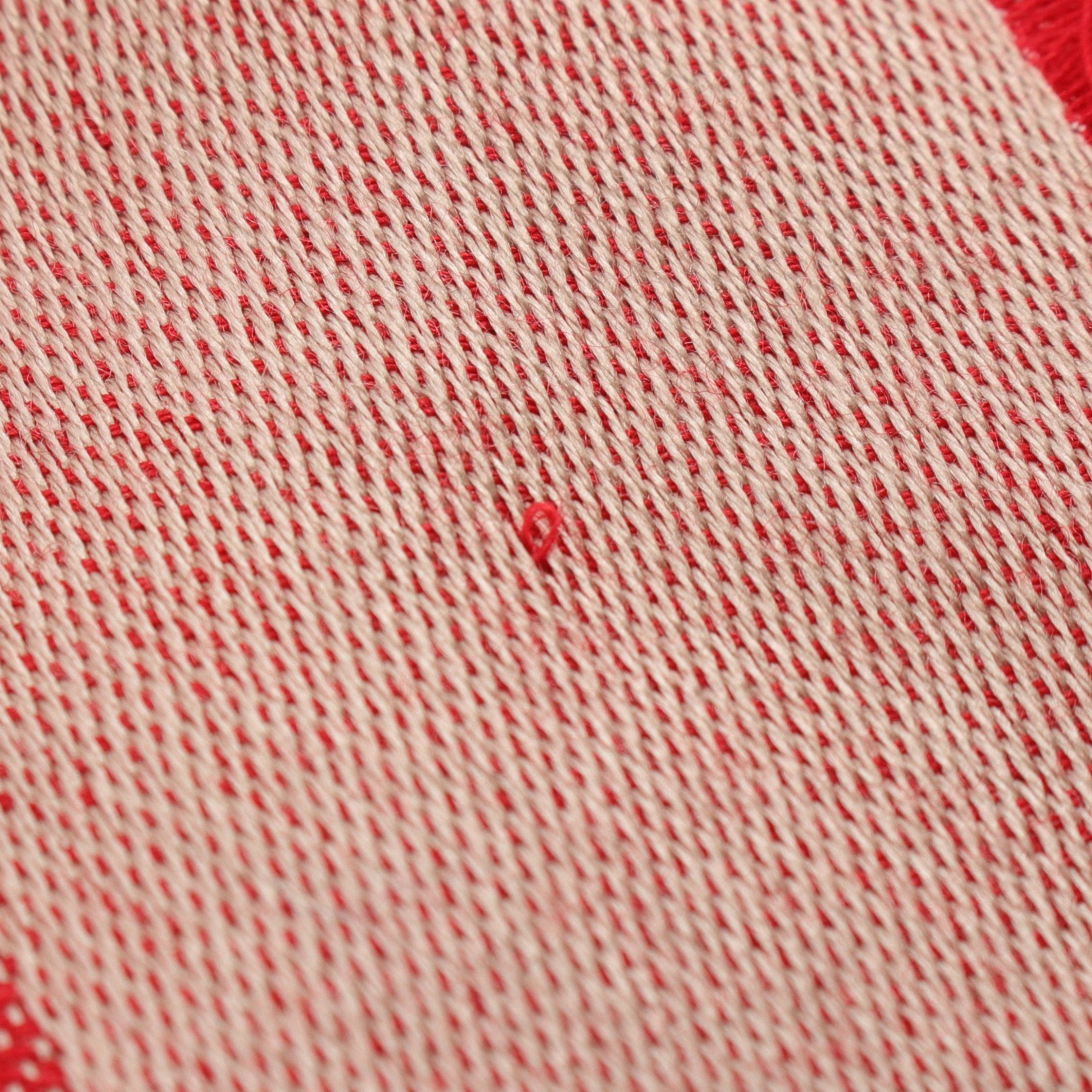 Louis Vuitton Louis Vuitton Shawl Monogram Stall Silk Wool Red Size ONE SIZE - 4 Thumbnail