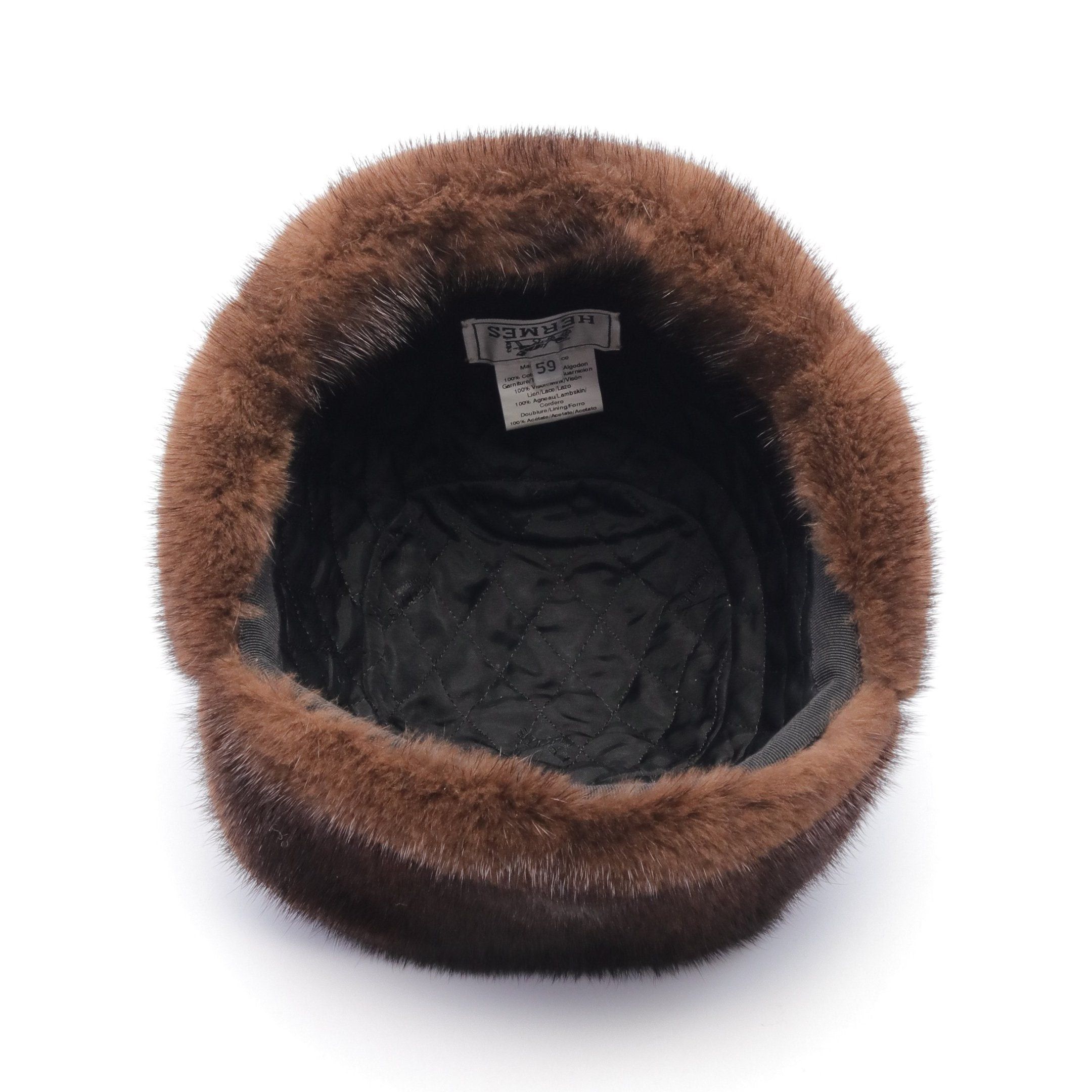 Hermes Hermes Hat Cotton Mink Light Brown Size ONE SIZE - 3 Thumbnail