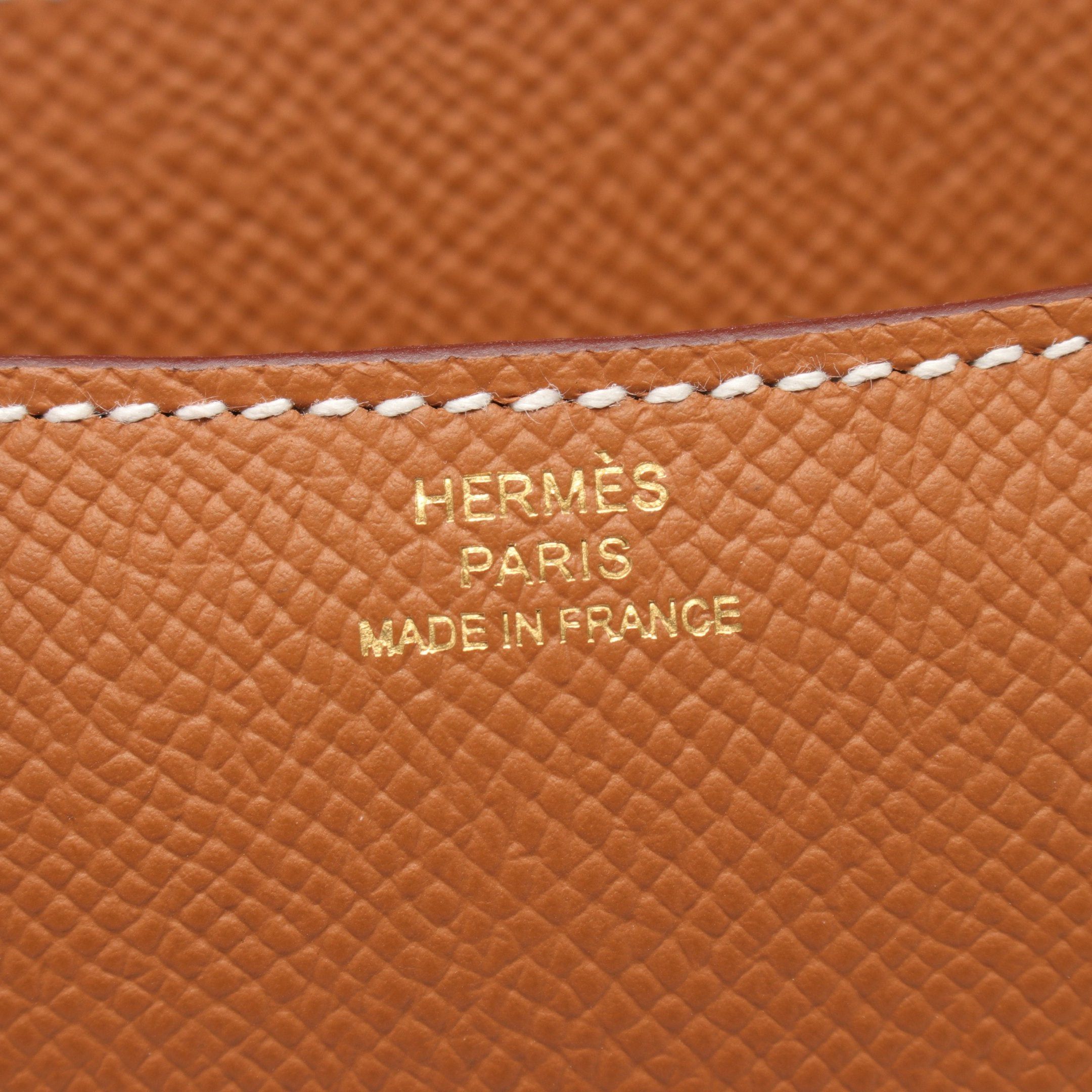 Hermes Hermes Constance 3 Mini Gold Shoulder Bag Veau Epsom Brown Hardware B Stamp Size ONE SIZE - 4 Thumbnail