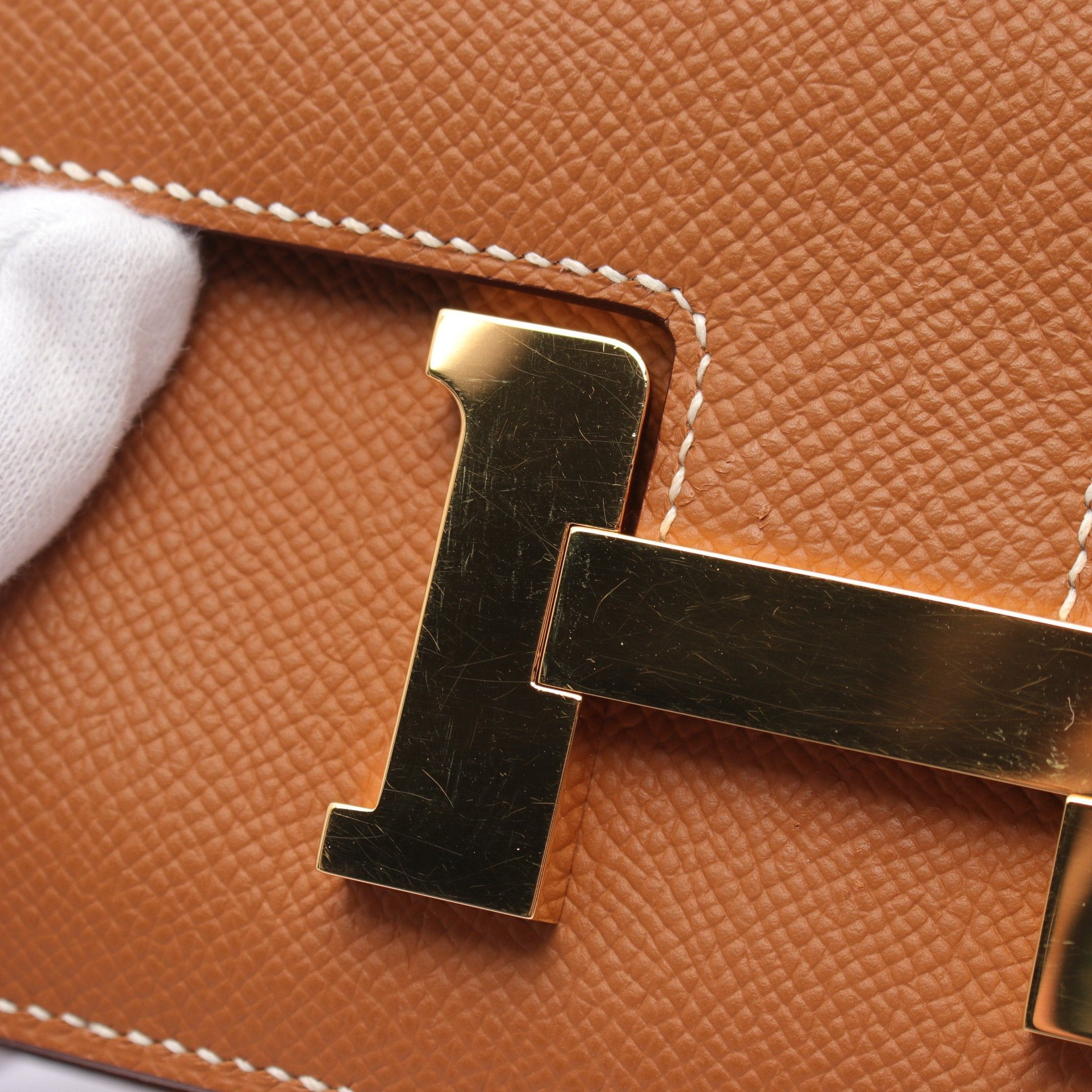 Hermes Hermes Constance 3 Mini Gold Shoulder Bag Veau Epsom Brown Hardware B Stamp Size ONE SIZE - 5 Thumbnail