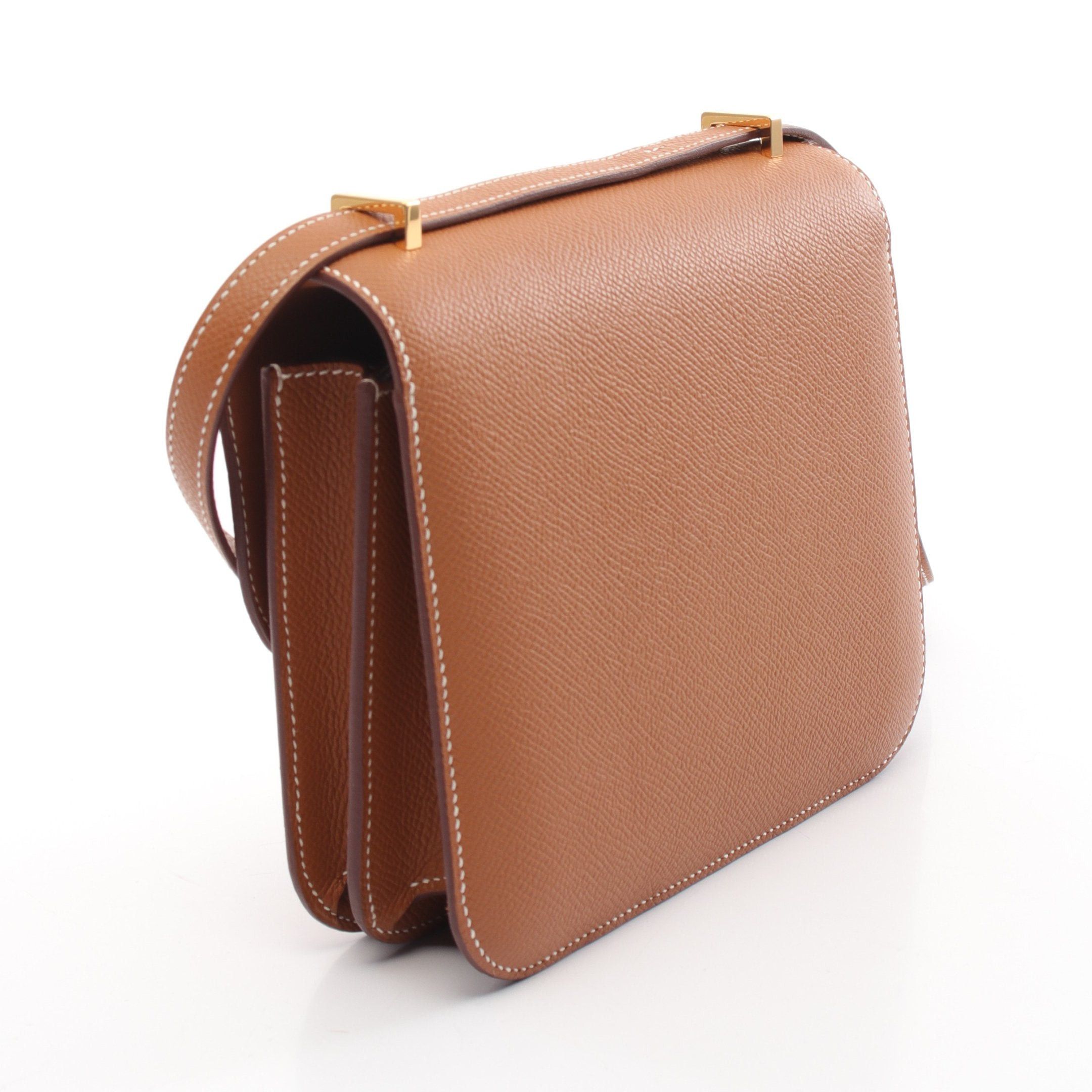 Hermes Hermes Constance 3 Mini Gold Shoulder Bag Veau Epsom Brown Hardware B Stamp Size ONE SIZE - 2 Thumbnail