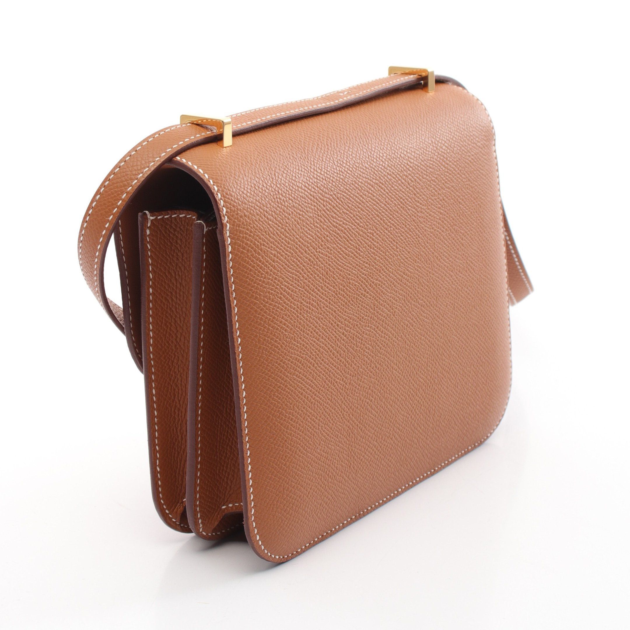 Hermes Hermes Constance 3 Mini Gold Shoulder Bag Veau Epsom Brown Hardware B Stamp Size ONE SIZE - 6 Thumbnail