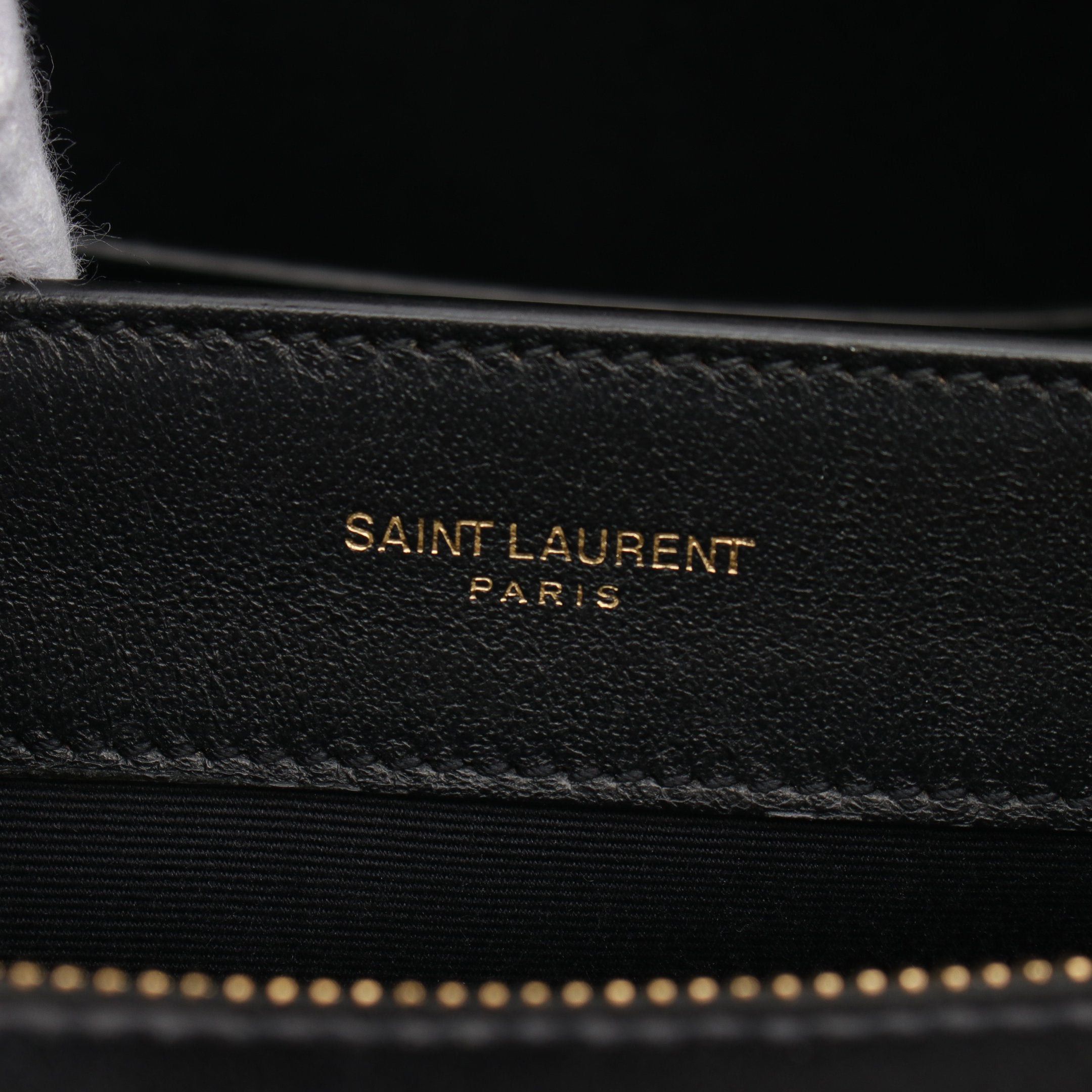 Yves Saint Laurent Yves Saint Laurent Uptown Handbag Leather Black Size ONE SIZE - 4 Thumbnail
