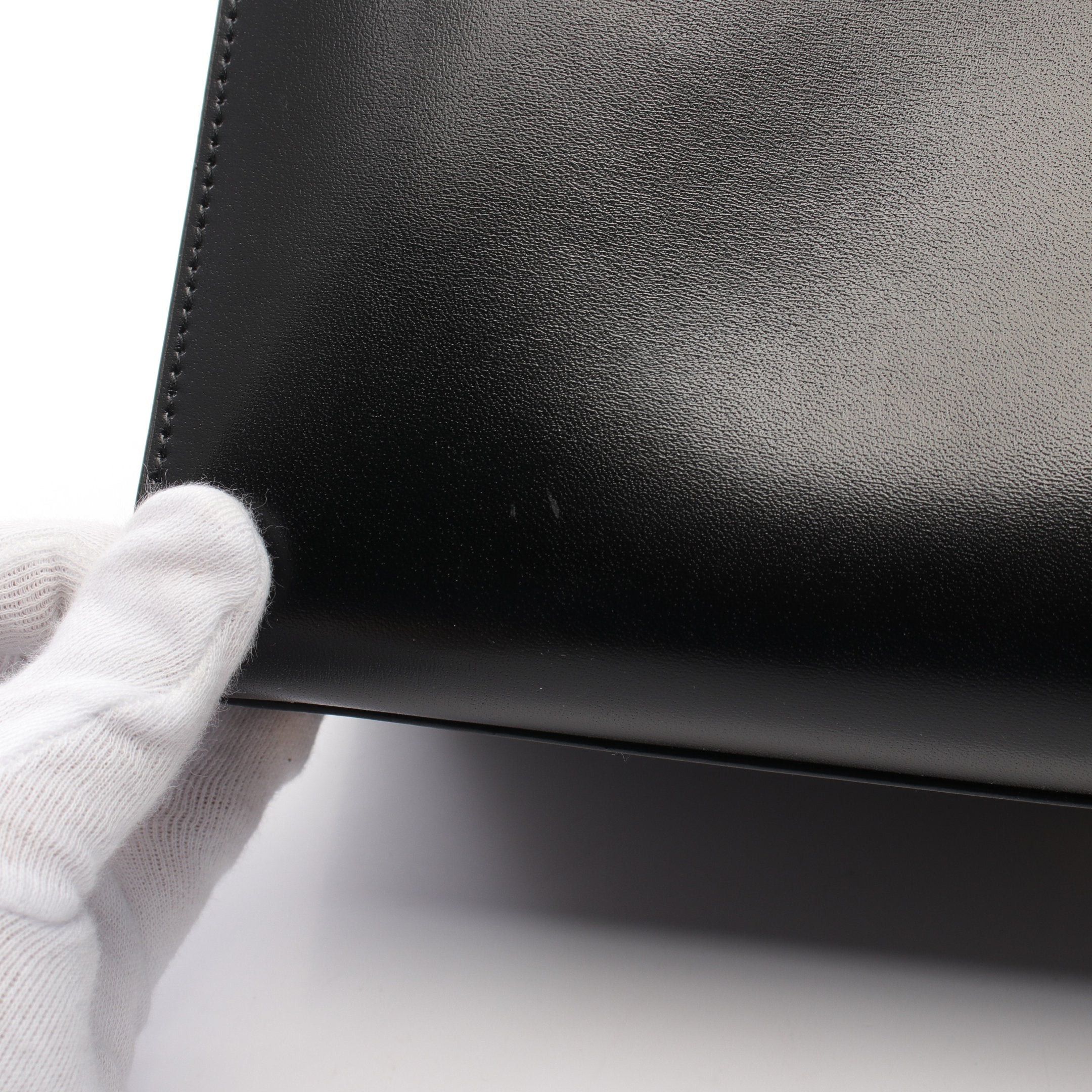 Yves Saint Laurent Yves Saint Laurent Uptown Handbag Leather Black Size ONE SIZE - 5 Thumbnail