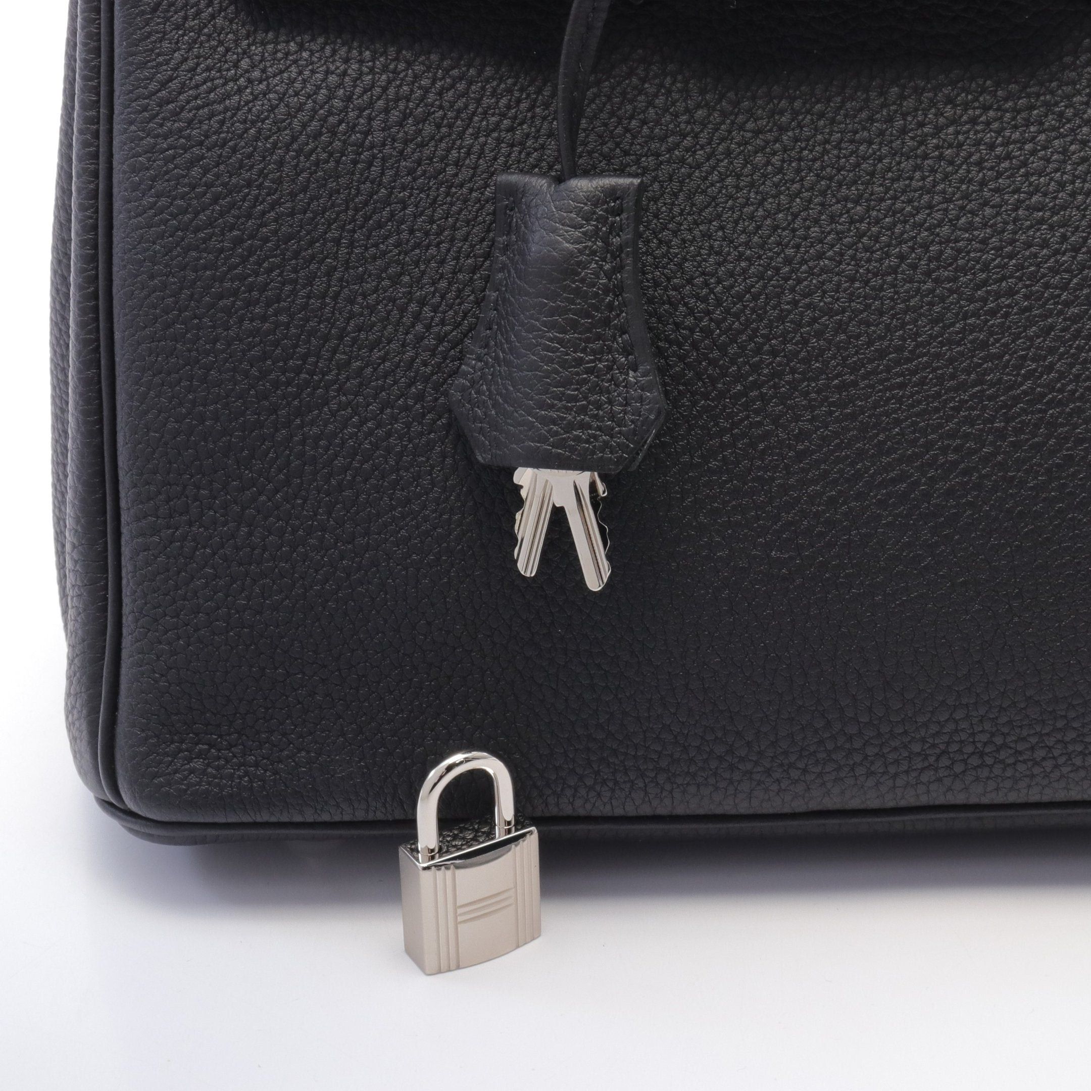 Hermes Hermes Birkin 25 Handbag Togo Black Silver Hardware B Stamp Size ONE SIZE - 6 Thumbnail
