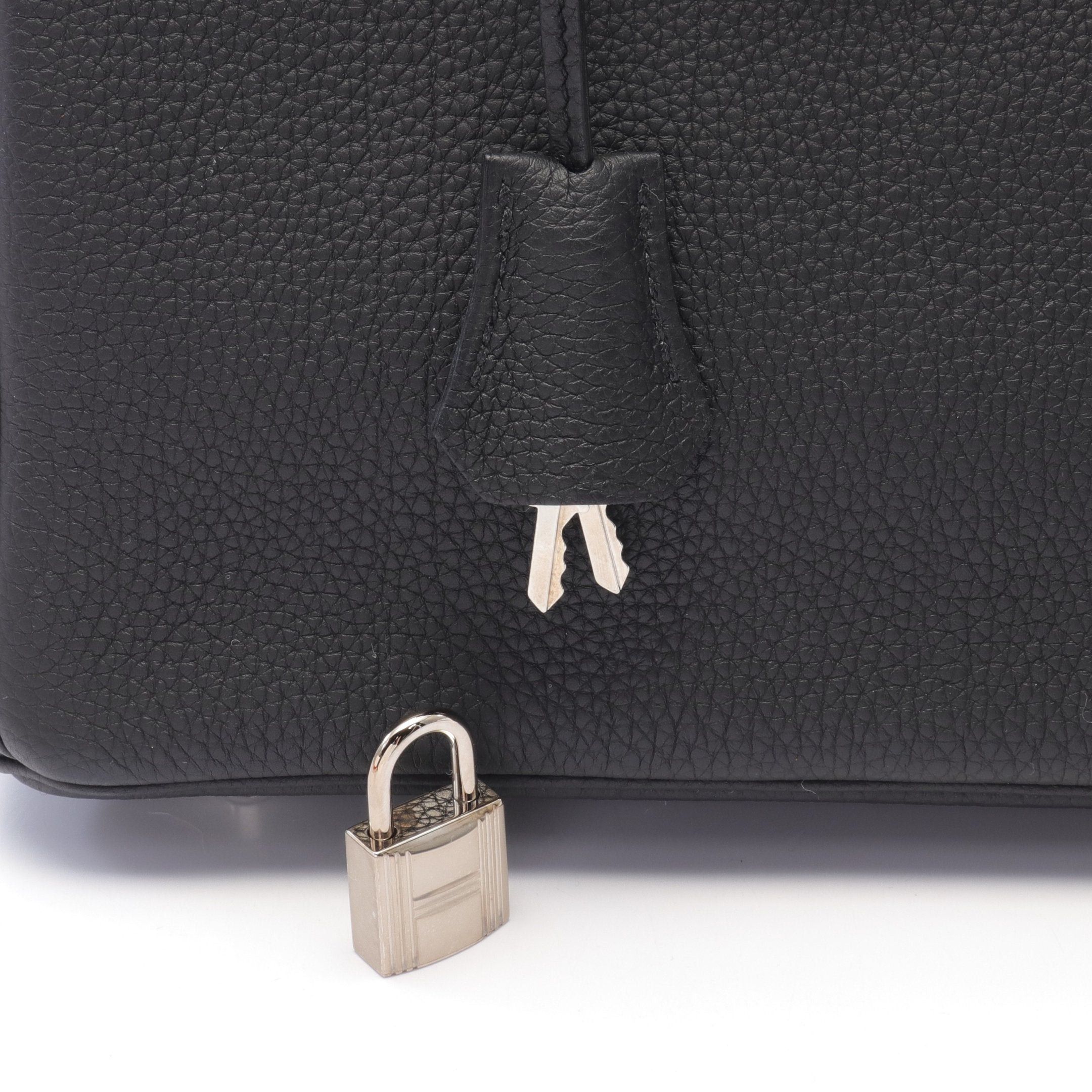 Hermes Hermes Birkin 25 Handbag Togo Black Silver Hardware D Stamp Size ONE SIZE - 6 Thumbnail