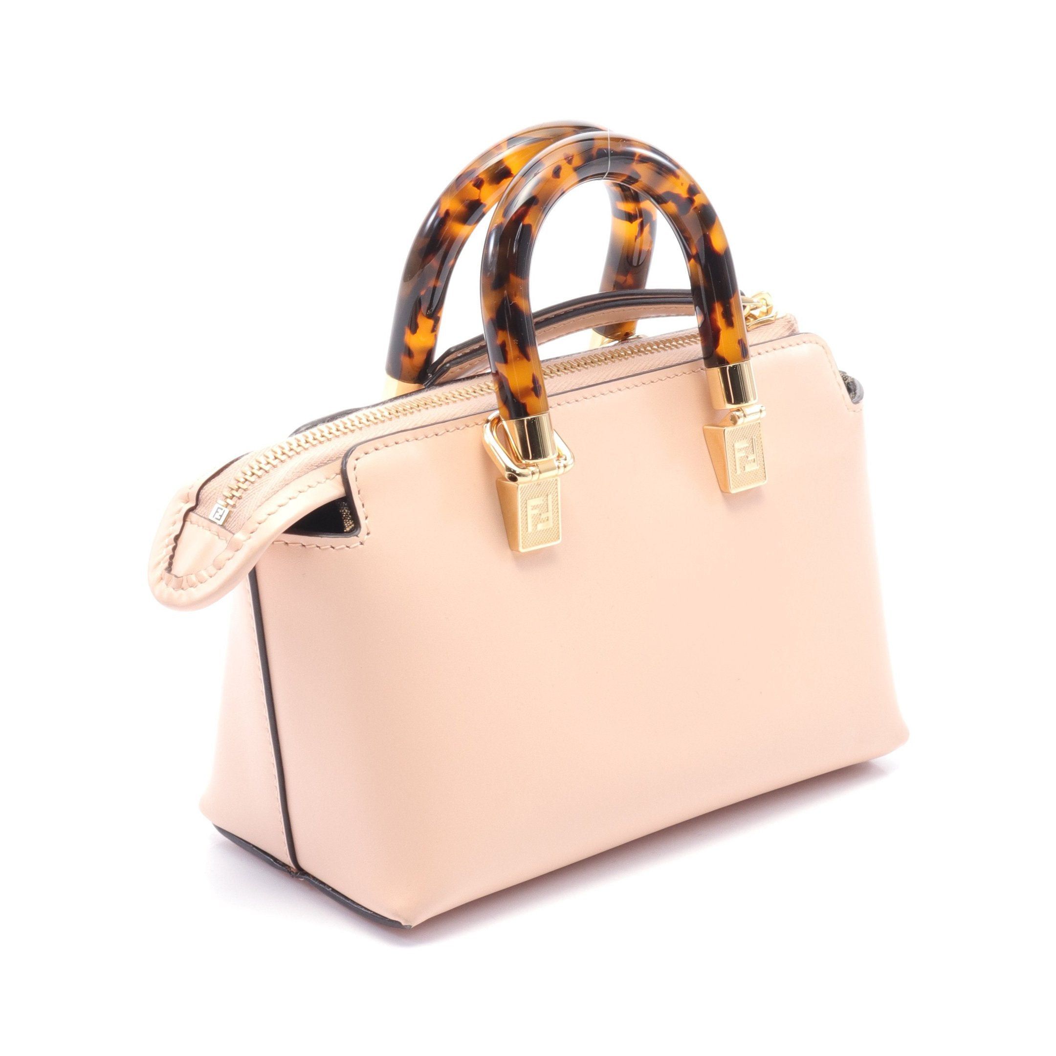 Fendi Fendi By The Way Mini Handbag Leather Pink Beige Size ONE SIZE - 2 Thumbnail