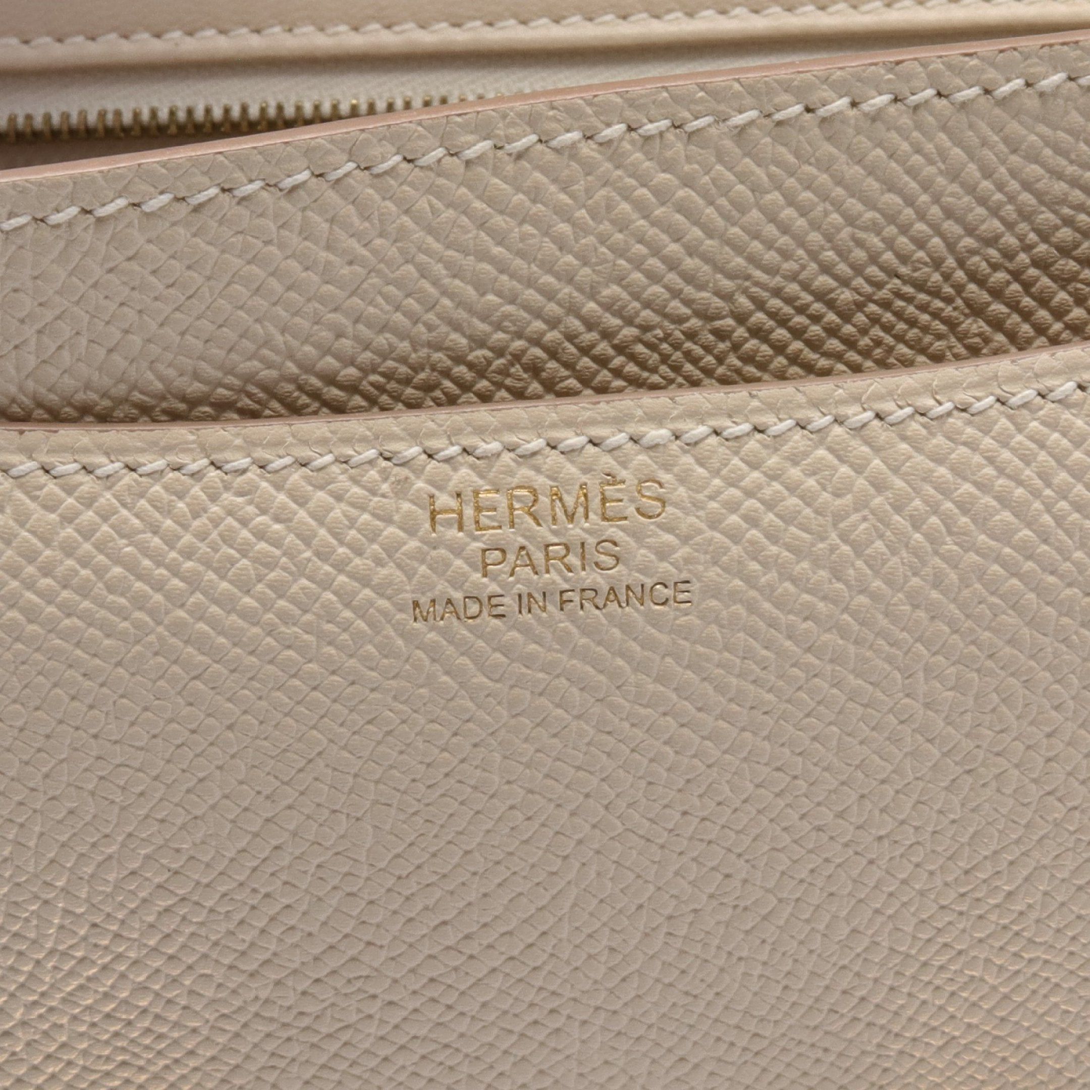 Hermes Hermes Constance 3 24 Kure Shoulder Bag Veau Epsom Ivory Gold Hardware X Stamp Size ONE SIZE - 4 Thumbnail