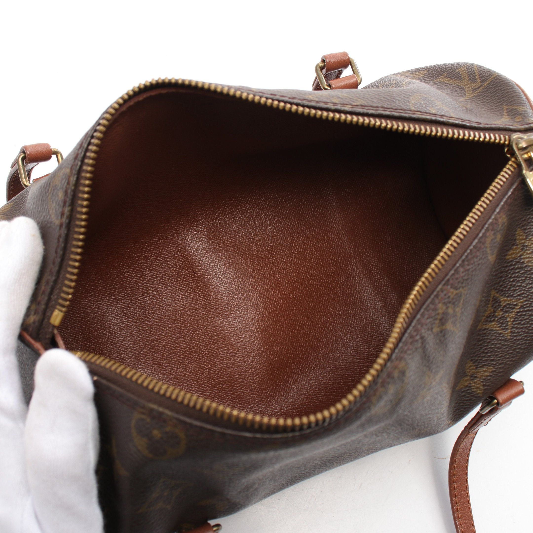Louis Vuitton Louis Vuitton Papillon 26 Monogram Old Model Handbag Leather Brown Size ONE SIZE - 3 Thumbnail