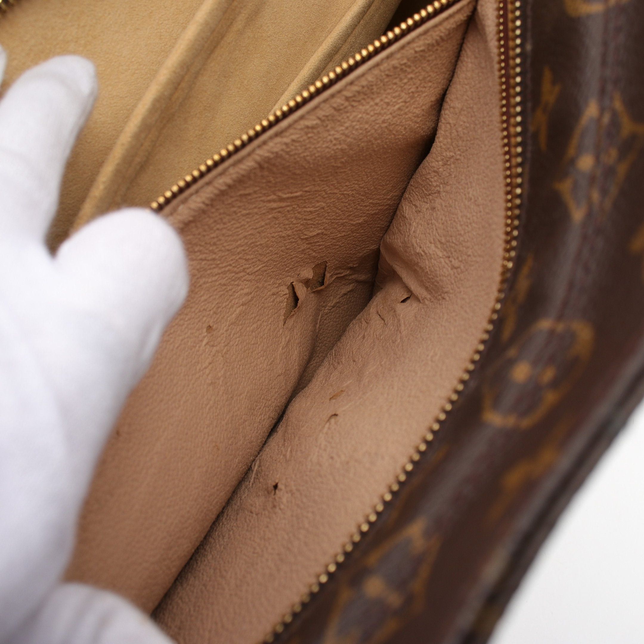 Louis Vuitton Louis Vuitton Luco Monogram Shoulder Bag Tote Leather Brown Size ONE SIZE - 6 Thumbnail