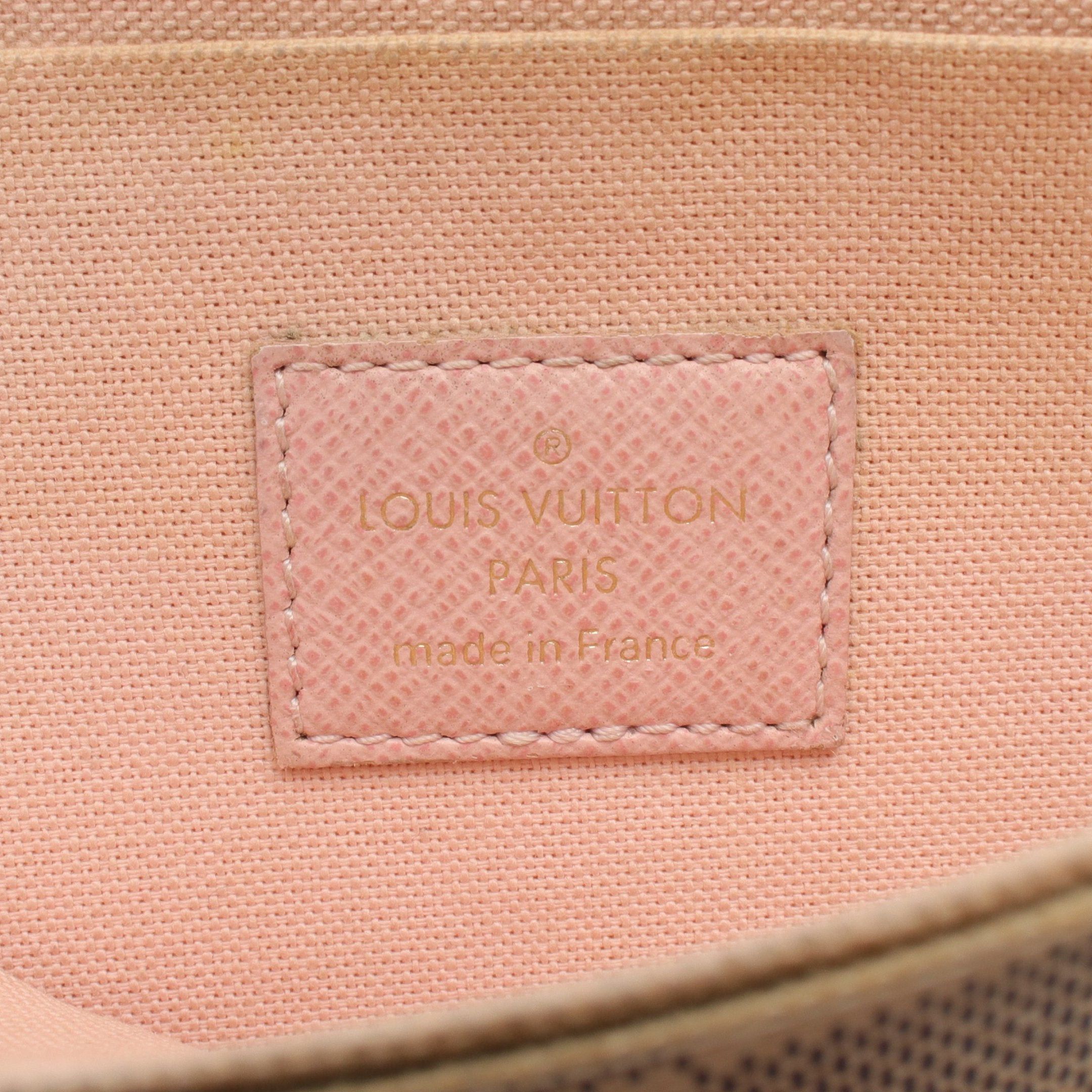 Louis Vuitton Louis Vuitton Pochette Felicie Damier Azur Chain Wallet White Size ONE SIZE - 4 Thumbnail
