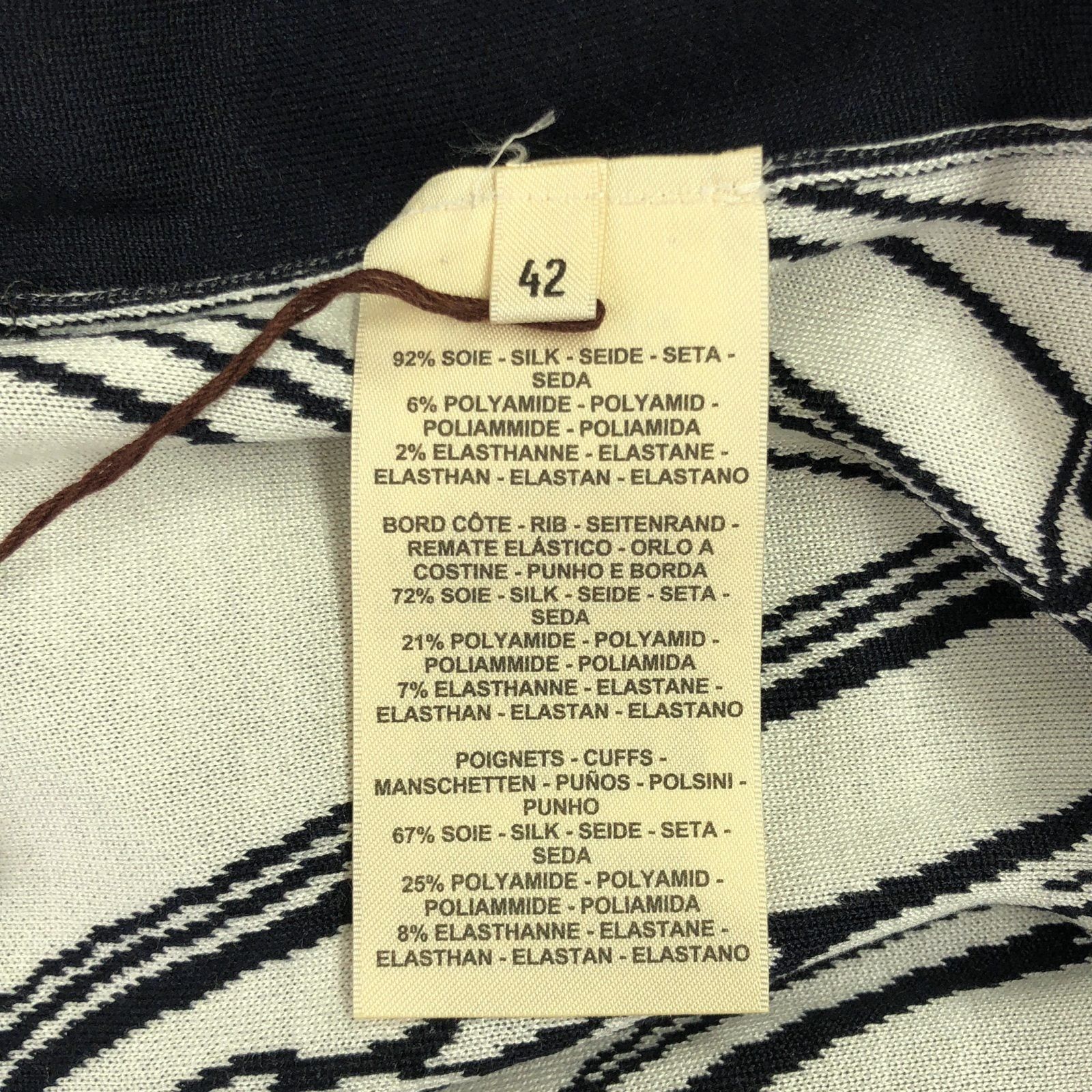 Hermes Hermes Sweater Knit Silk Black Size ONE SIZE - 6 Thumbnail